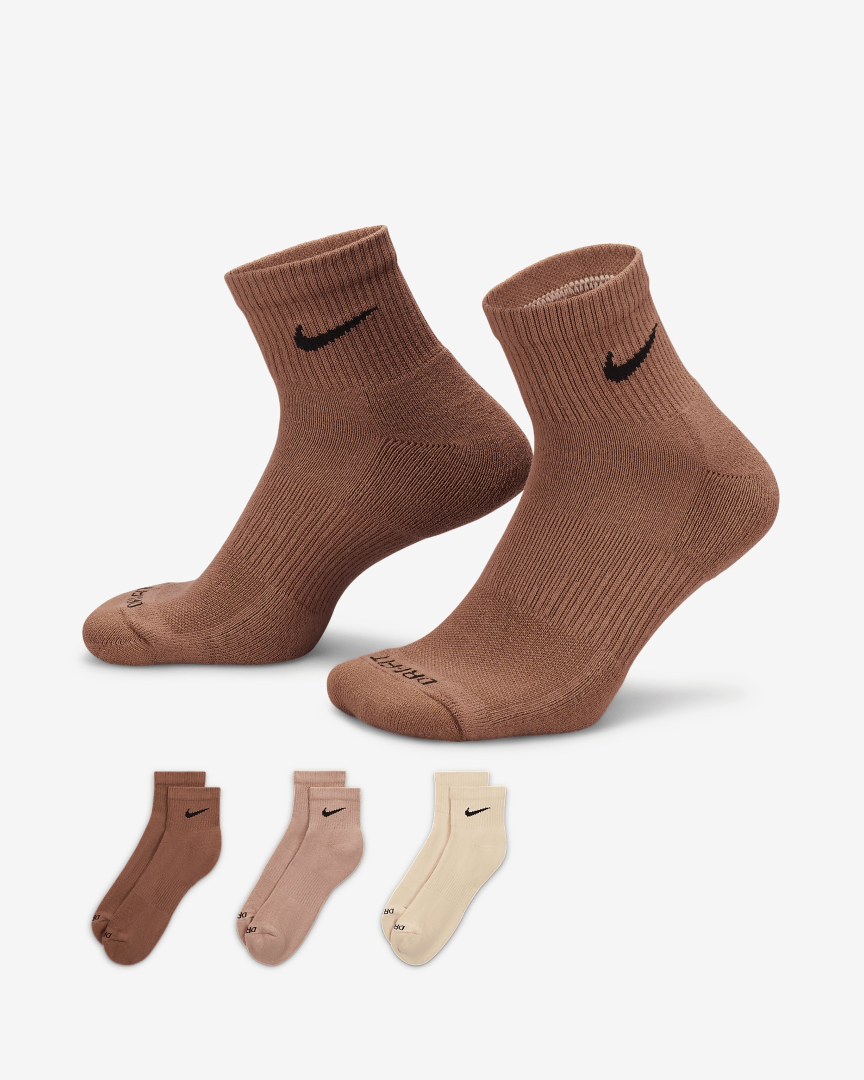 Nike Everyday Plus Cushioned Training Ankle Socks (3 Pairs) - 1