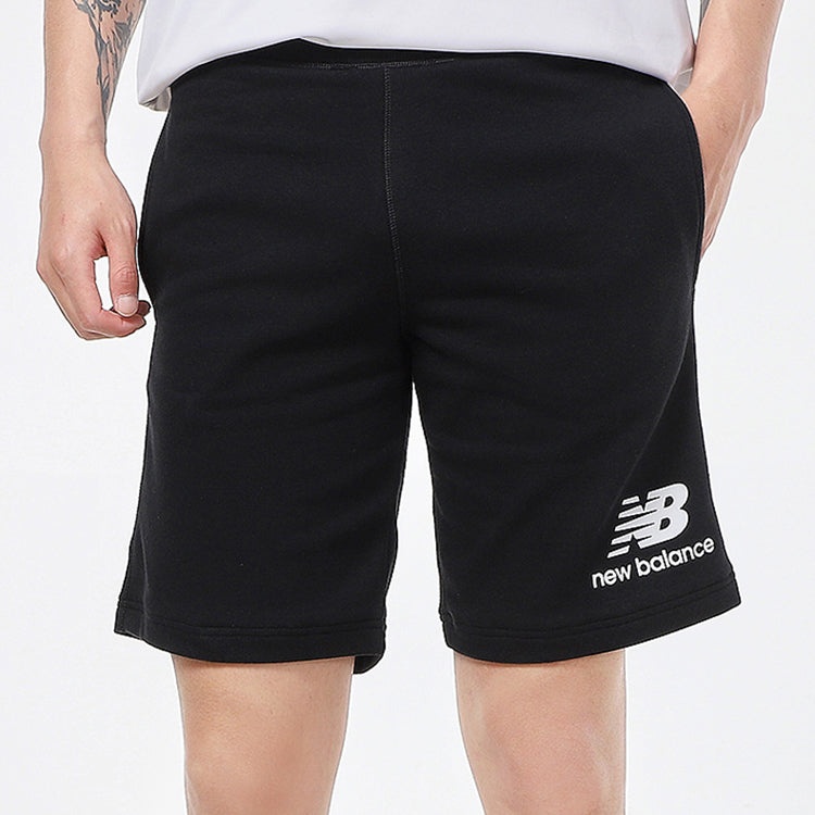 New Balance Essentials Stacked Logo Shorts 'Black' AMS03558-BK - 6