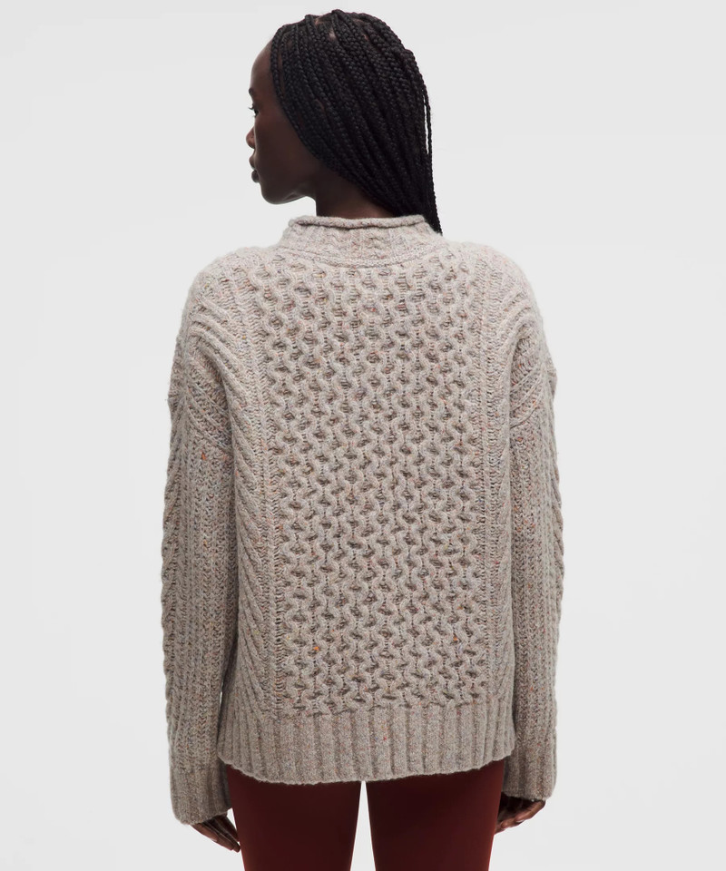 Wool-Blend Cable-Knit Sweater 3