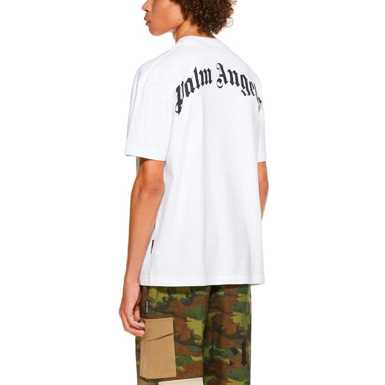Palm Angels Croco Short-Sleeve Tee 'White/Green' PMAA001R21JER0020155 - 7