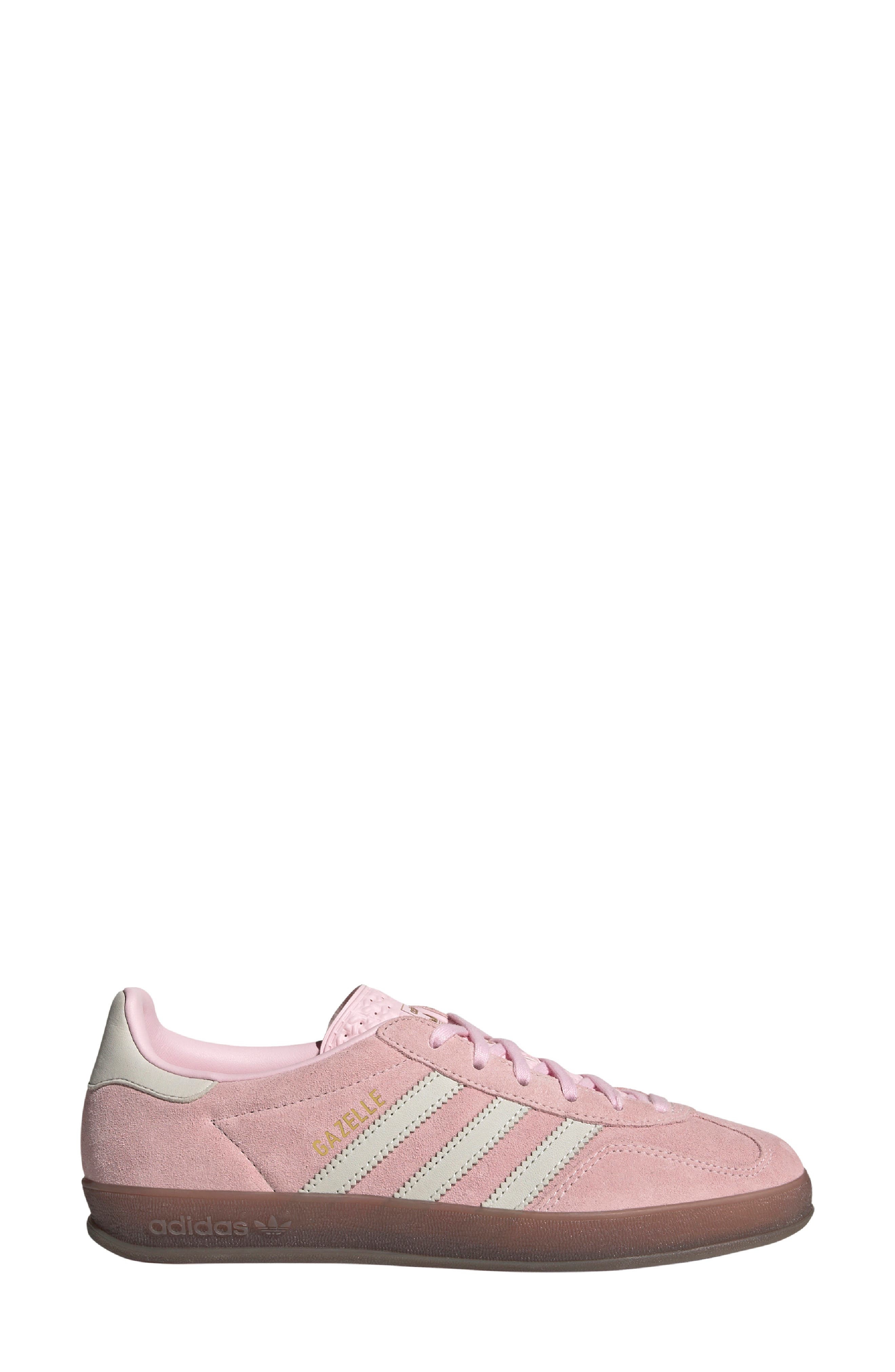 adidas Gazelle Indoor Sneaker in Clear Pink/Off White/Pink at Nordstrom - 3