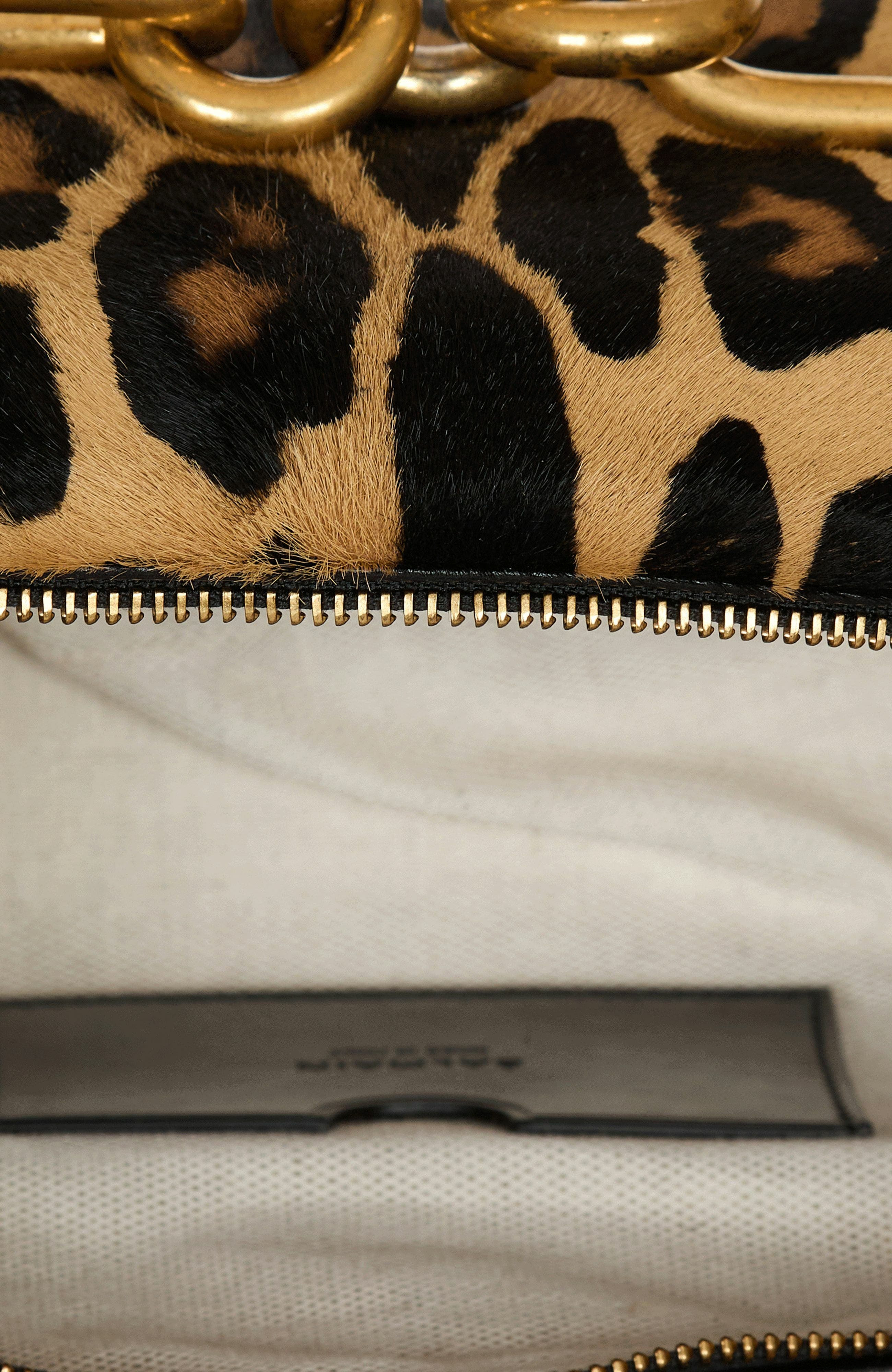 Balmain Sync Medium leopard print leather bag in Brown at Nordstrom - 3