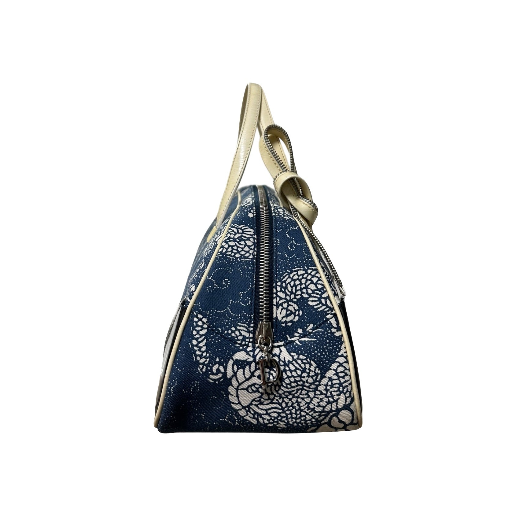 CHRISTIAN DIOR Spring Summer 2001 Dragon Print Zip Detail Handbag - 3
