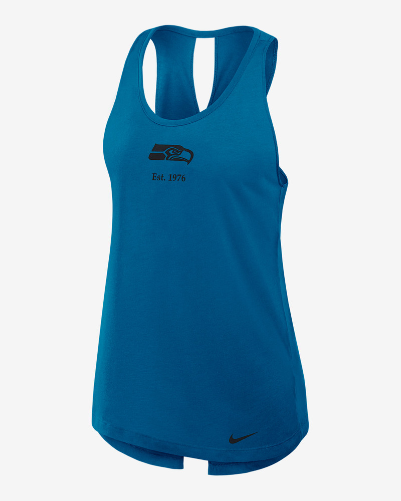 Seattle Seahawks Established Women's Nike Dri-FIT NFL Tank Top 1