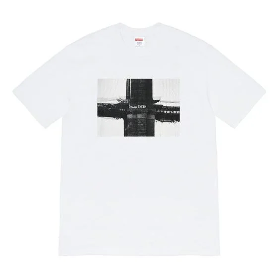 Supreme FW19 Week 17 Bridge Tee Graffiti Printing Short Sleeve Unisex White SUP-FW19-10919 - 1