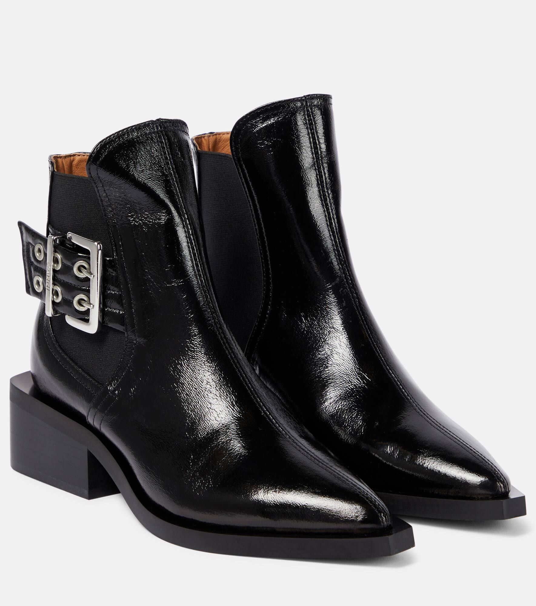 【Ganni】 Fauxレザー Chelseaブーツ GANNI Faux-leather Chelsea boots | mytheresa | REVERSIBLE
