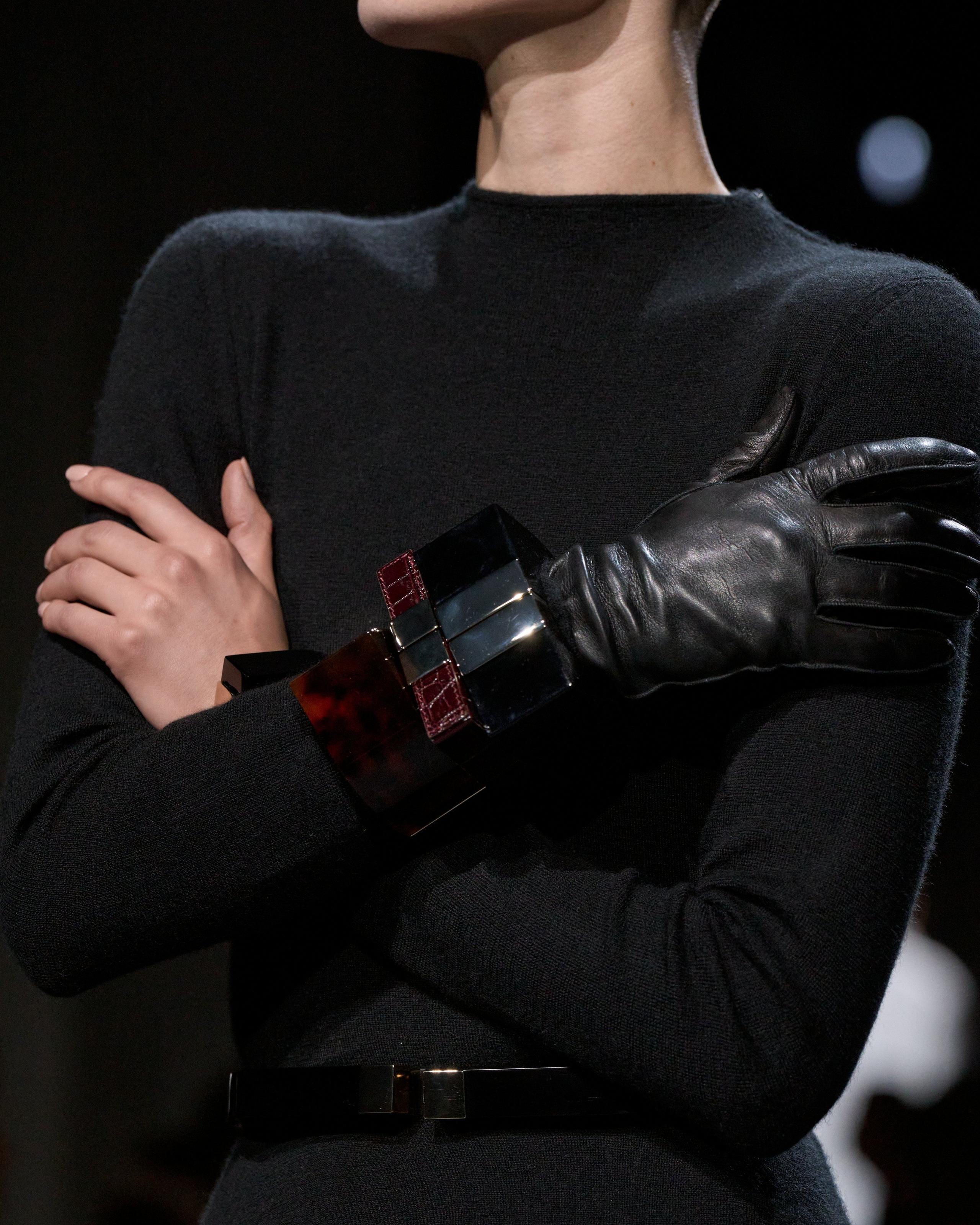 SOFT NAPPA LEATHER LONG GLOVES - 4