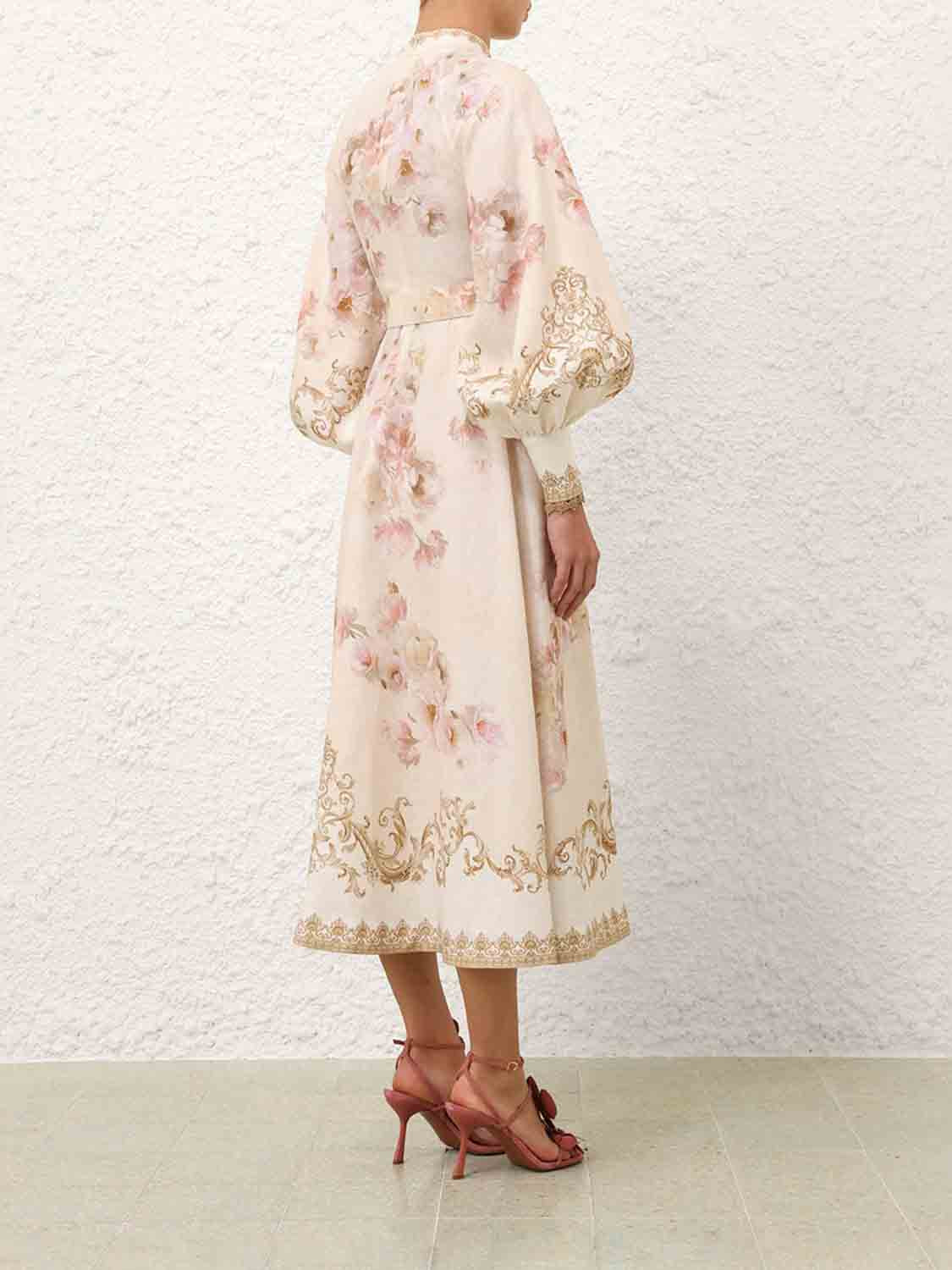 FLORAL MIDI DRESS - 3