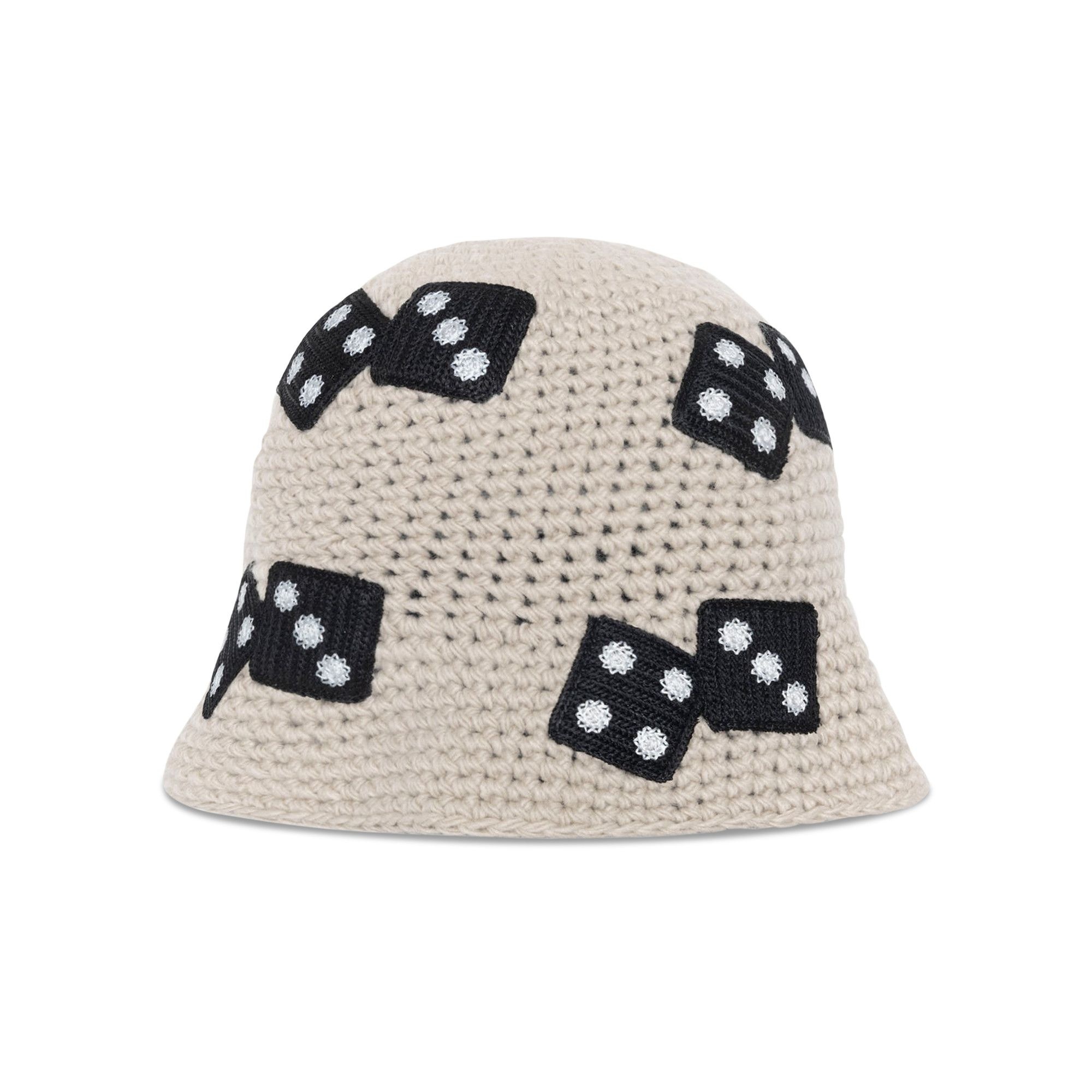 Stussy Dice Knit Bucket Hat 'Light Grey' - 2