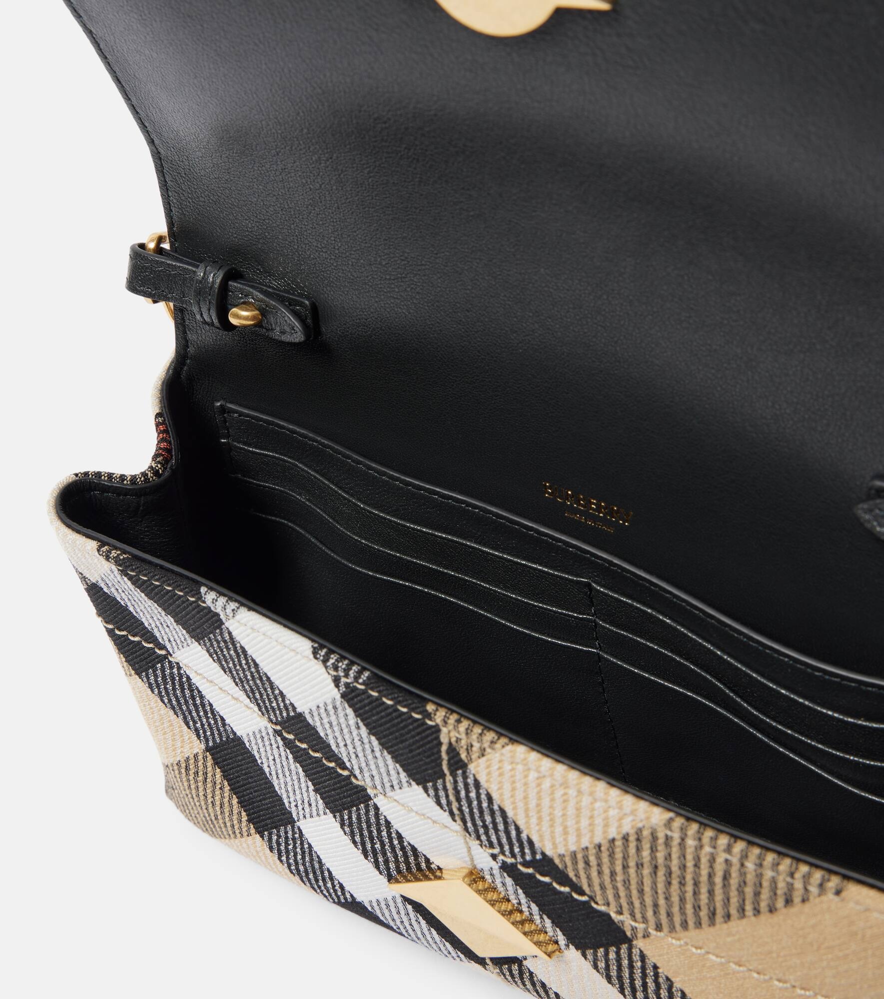 Snip Burberry Check Mini crossbody bag - 3