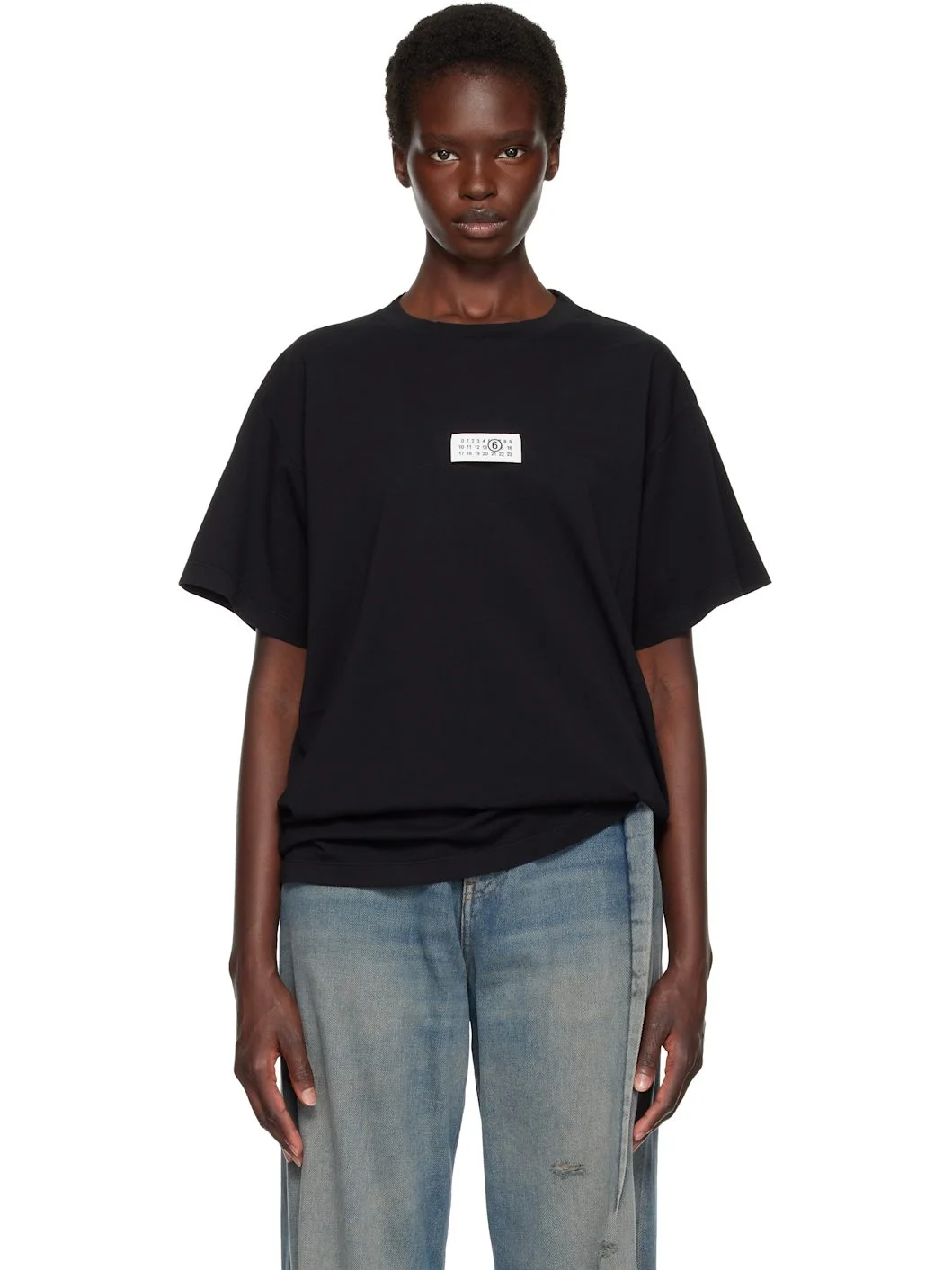 Black Logo Patch T-shirt - 1