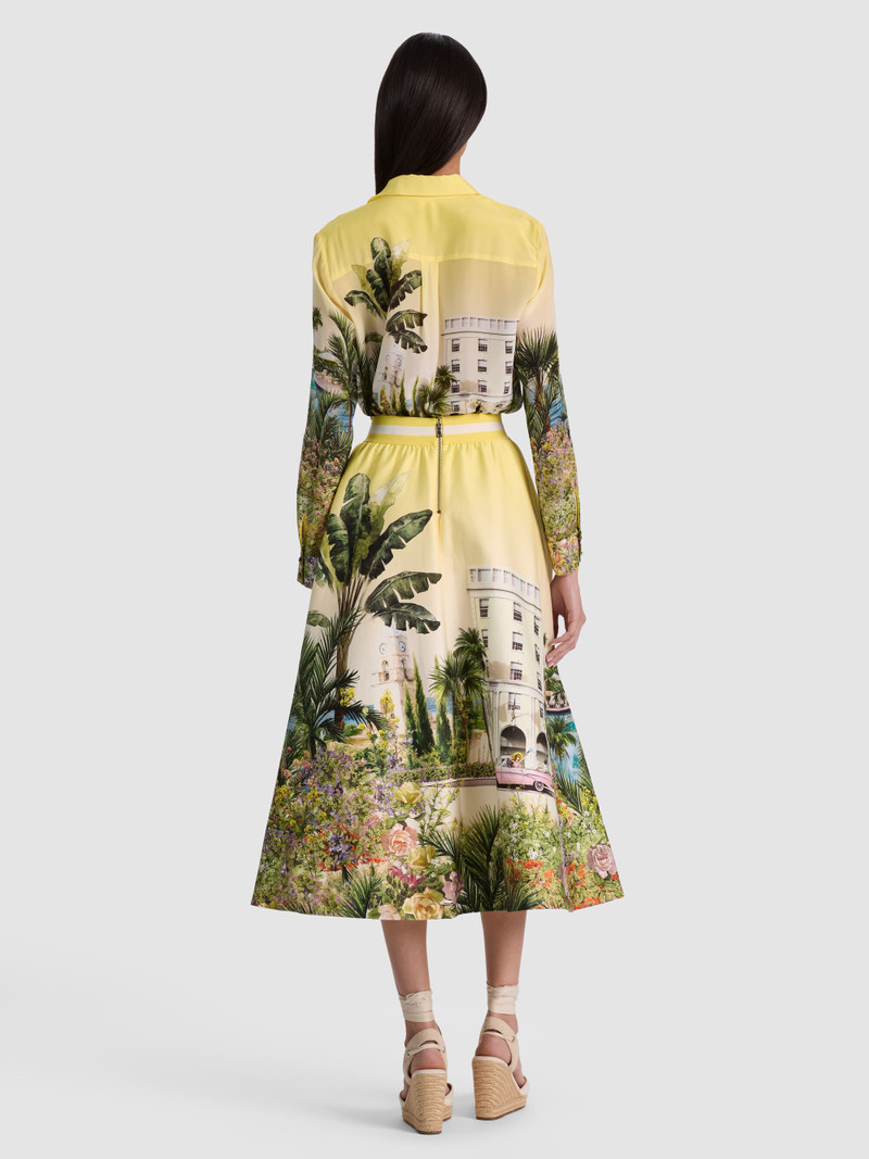Alice + Olivia EARLA STACEFACE MIDI SKIRT outlook