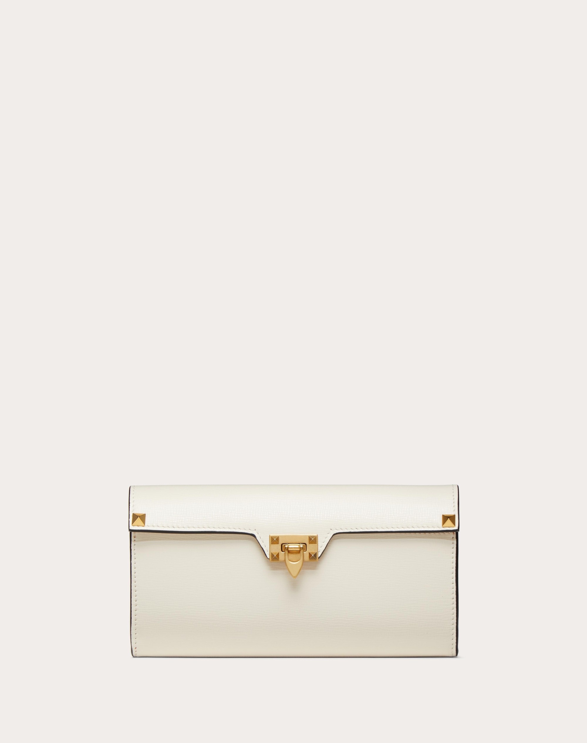 ROCKSTUD WALLET IN GRAINY CALFSKIN - 1