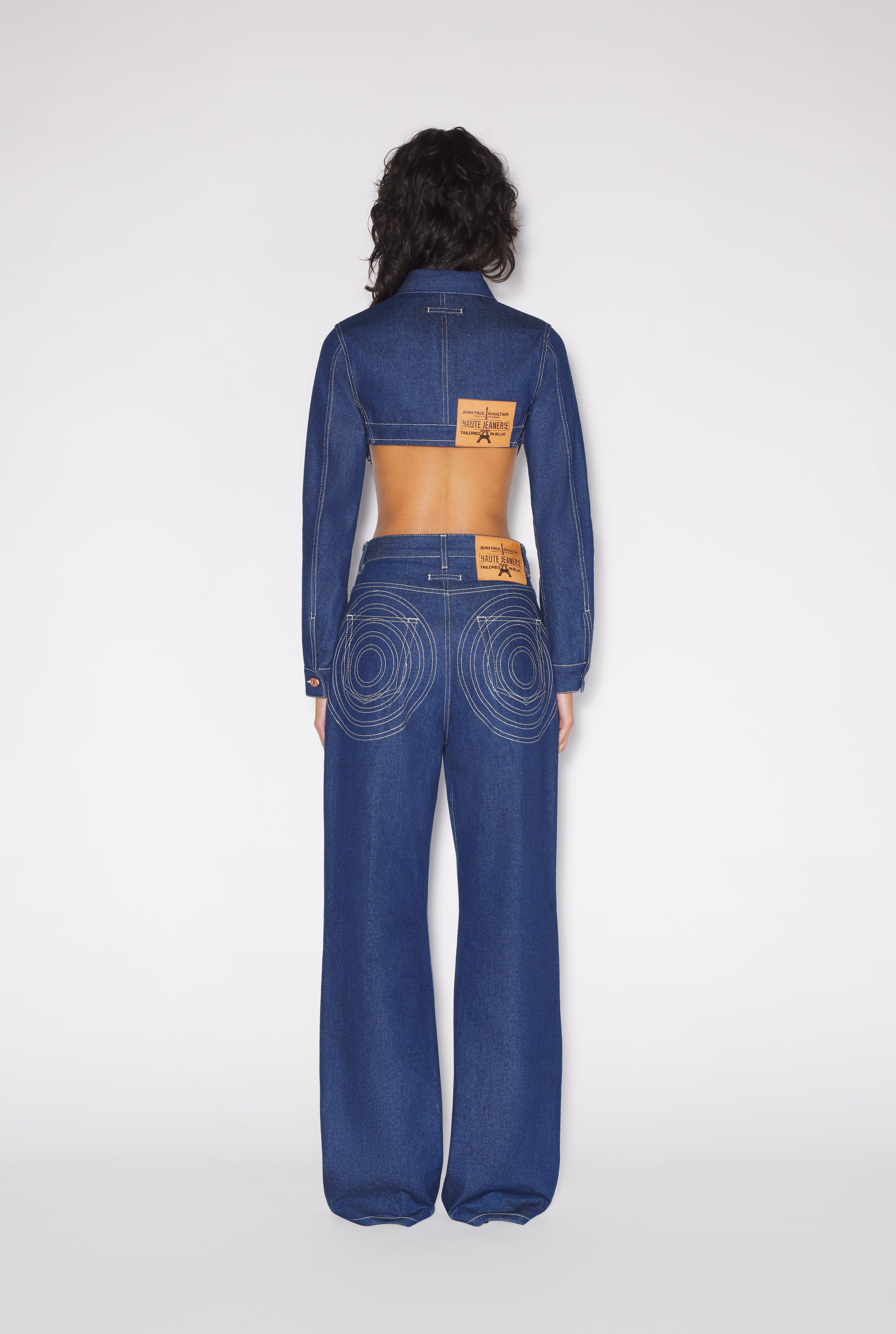Jean Paul Gaultier THE CROPPED CONICAL DENIM JACKET | REVERSIBLE