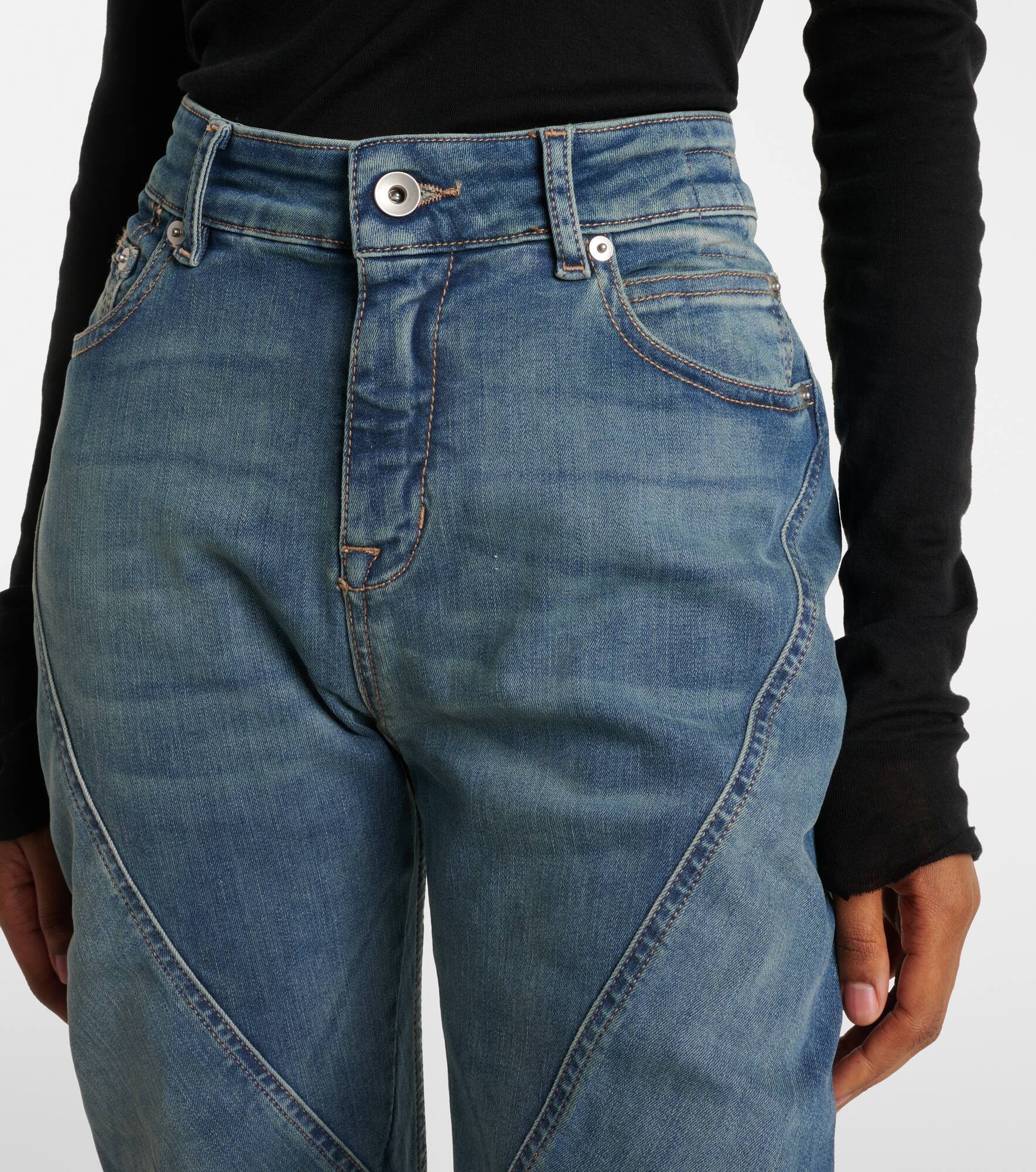 High-rise wide-leg jeans - 4