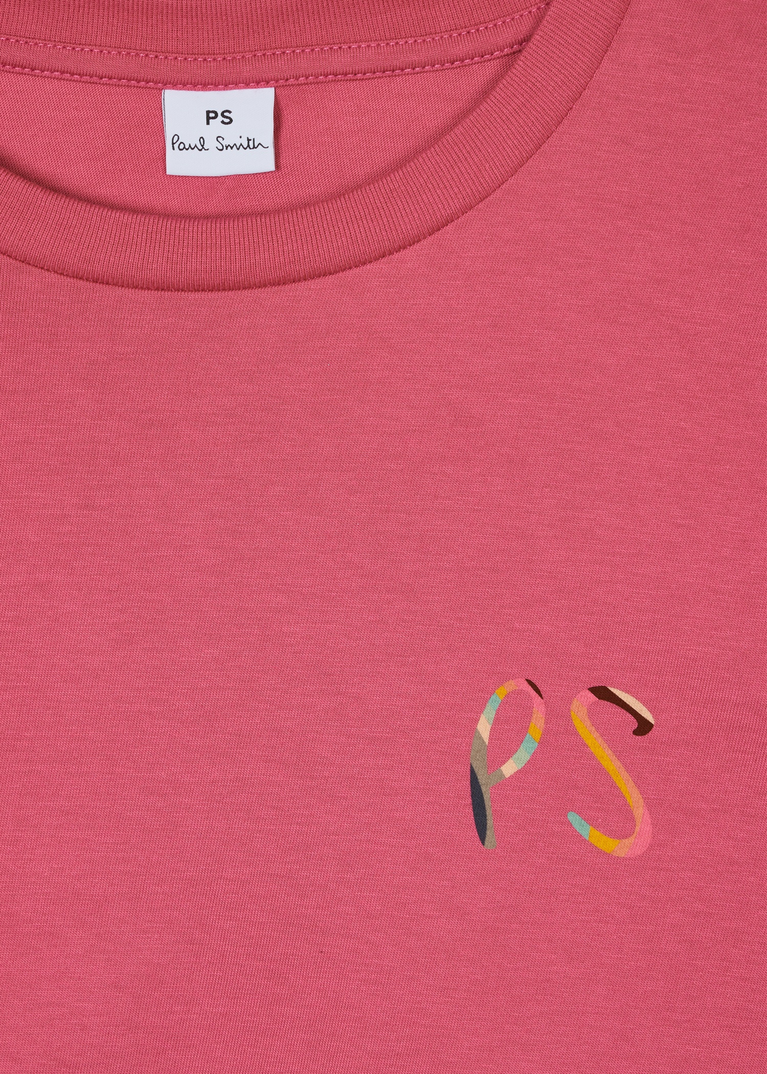 Women's Dark Pink 'Swirl' PS Logo T-Shirt - 2