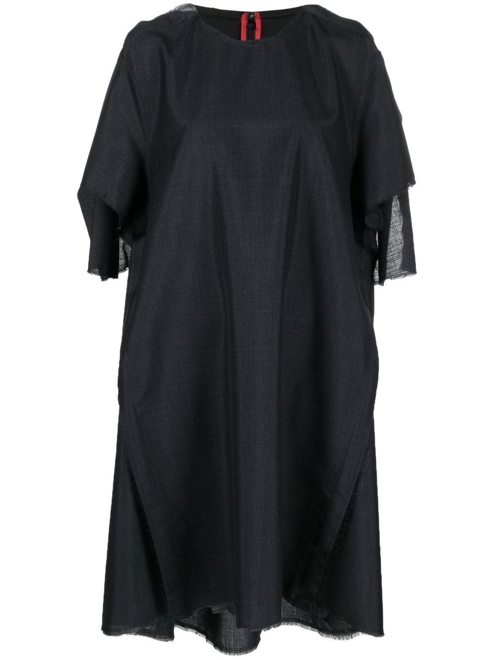 raw-cut oversize dress - 1