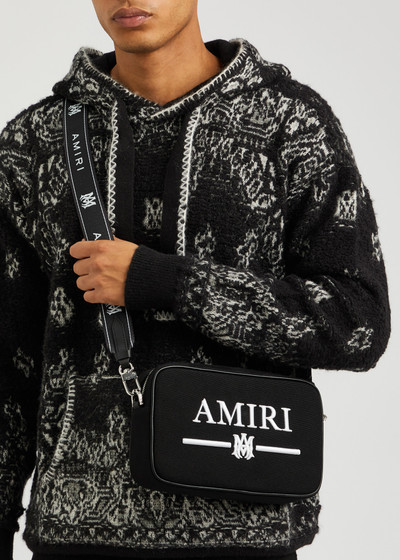 AMIRI MA Bar logo-embroidered canvas cross-body bag outlook