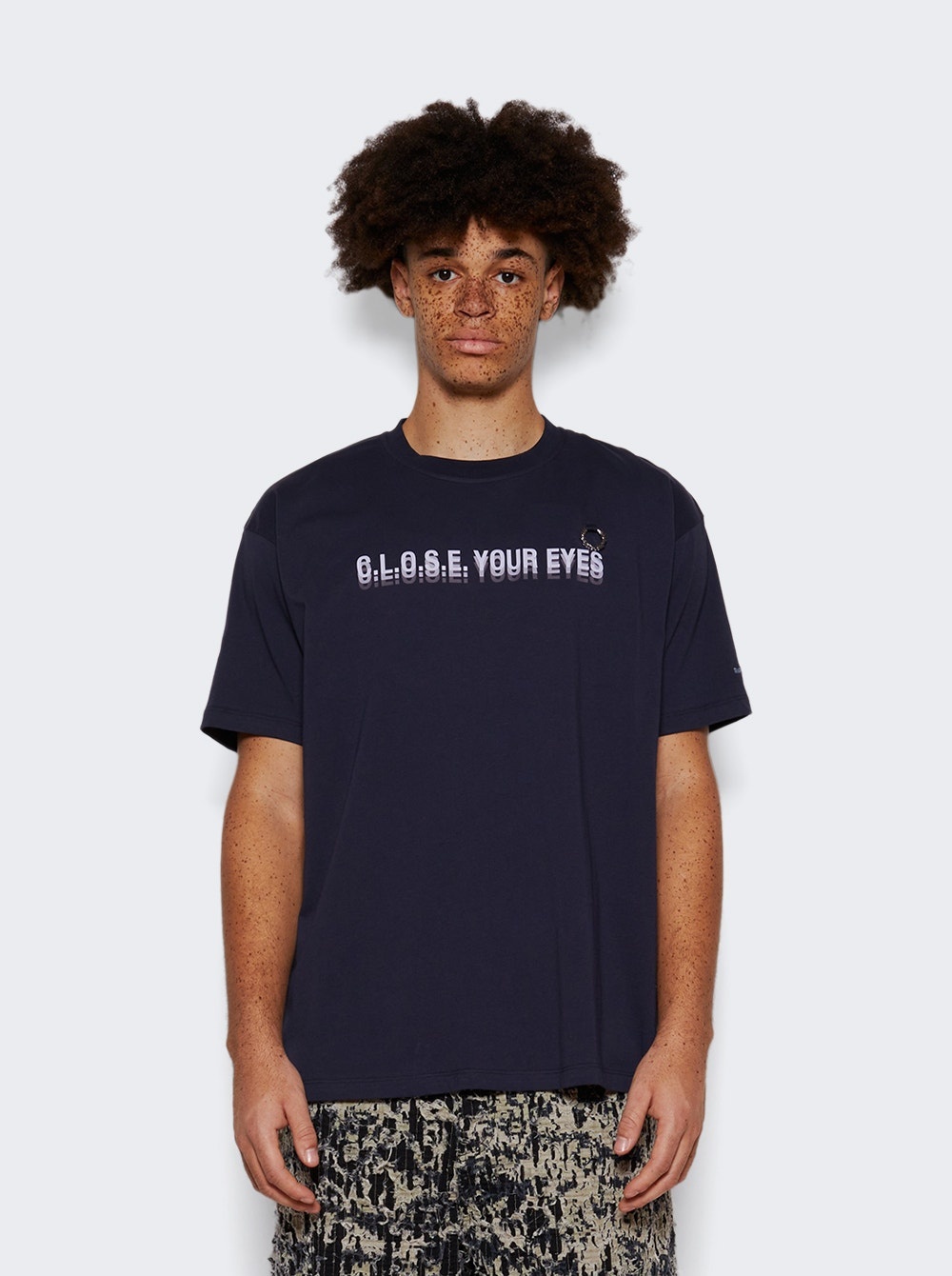 Printed T-Shirt Navy - 3