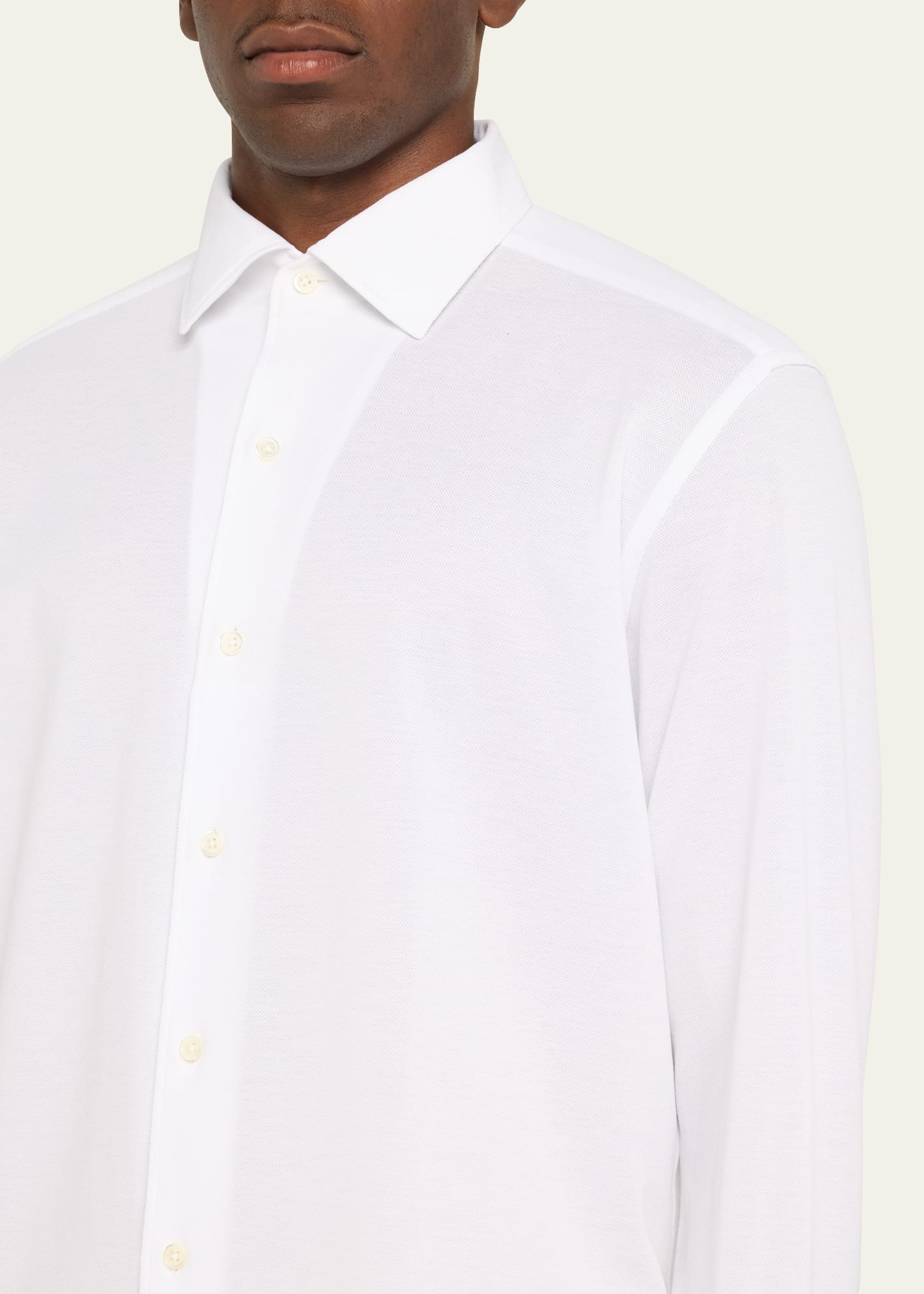 Men's Pique Jersey Sport Shirt - 5