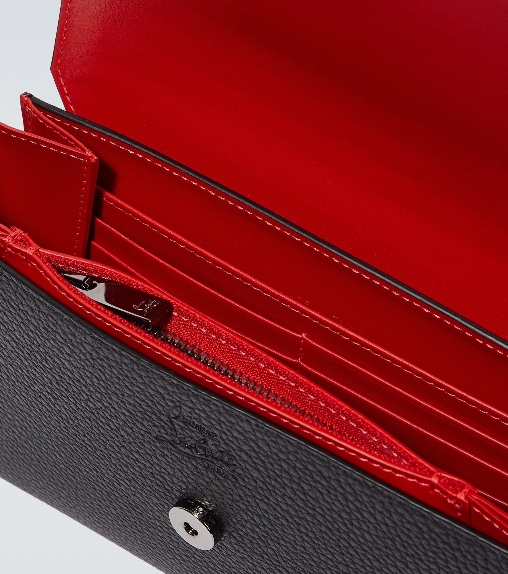Christian Louboutin Explorafunk leather wallet on chain