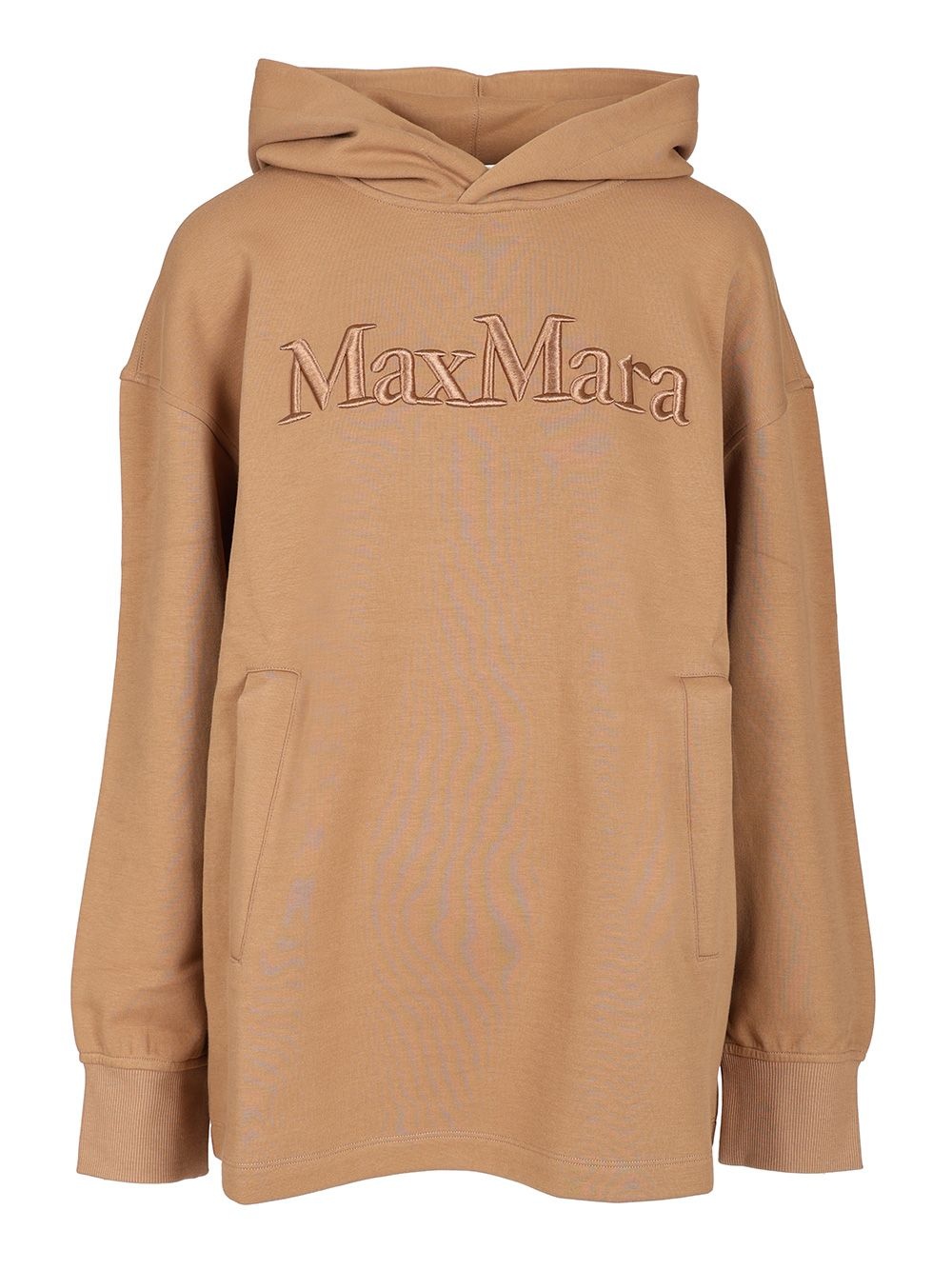 Visiera Hooded Sweatshirt Max Mara Logo Sweatshirts Beige - 1