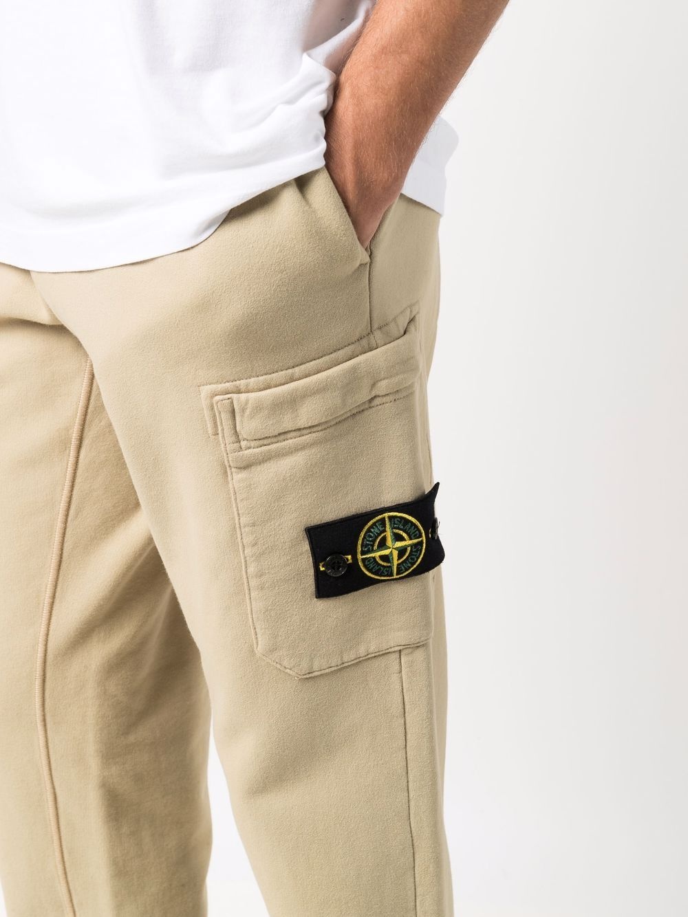 logo-patch cargo-pocket track pants - 5