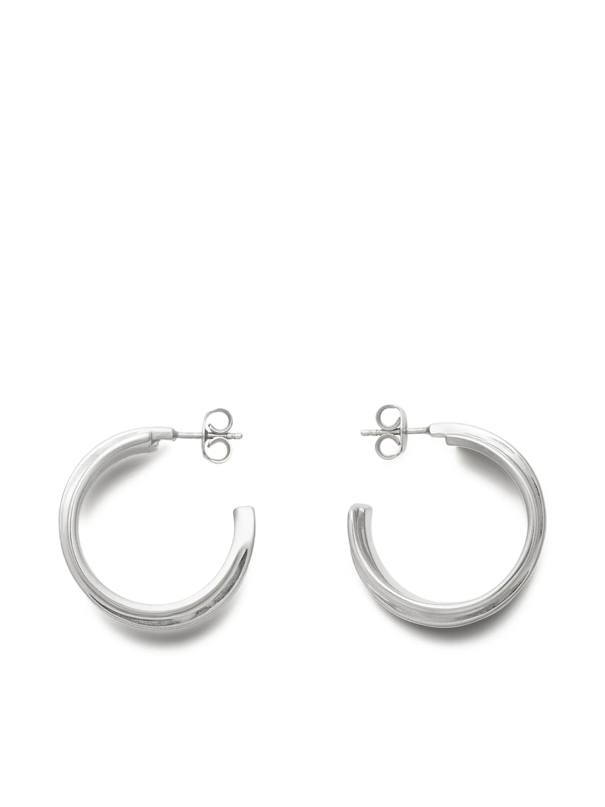 Mm6 Maison Margiela Triple Number Hoop Earrings - 4