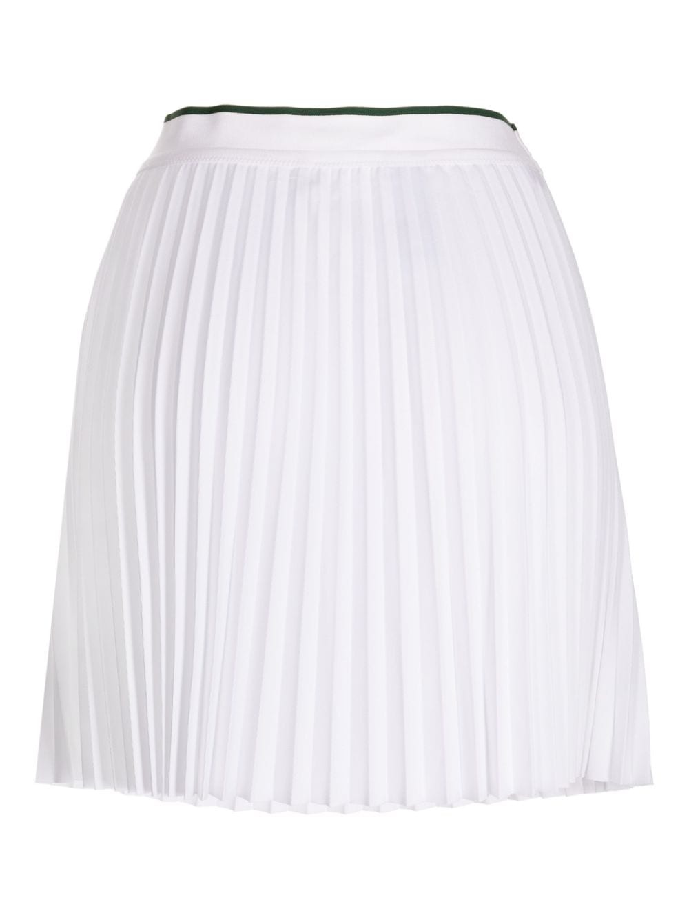 logo-embroidered elasticated pleated miniskirt - 2