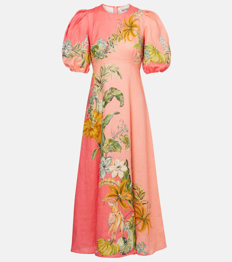 Anika floral linen maxi dress 1