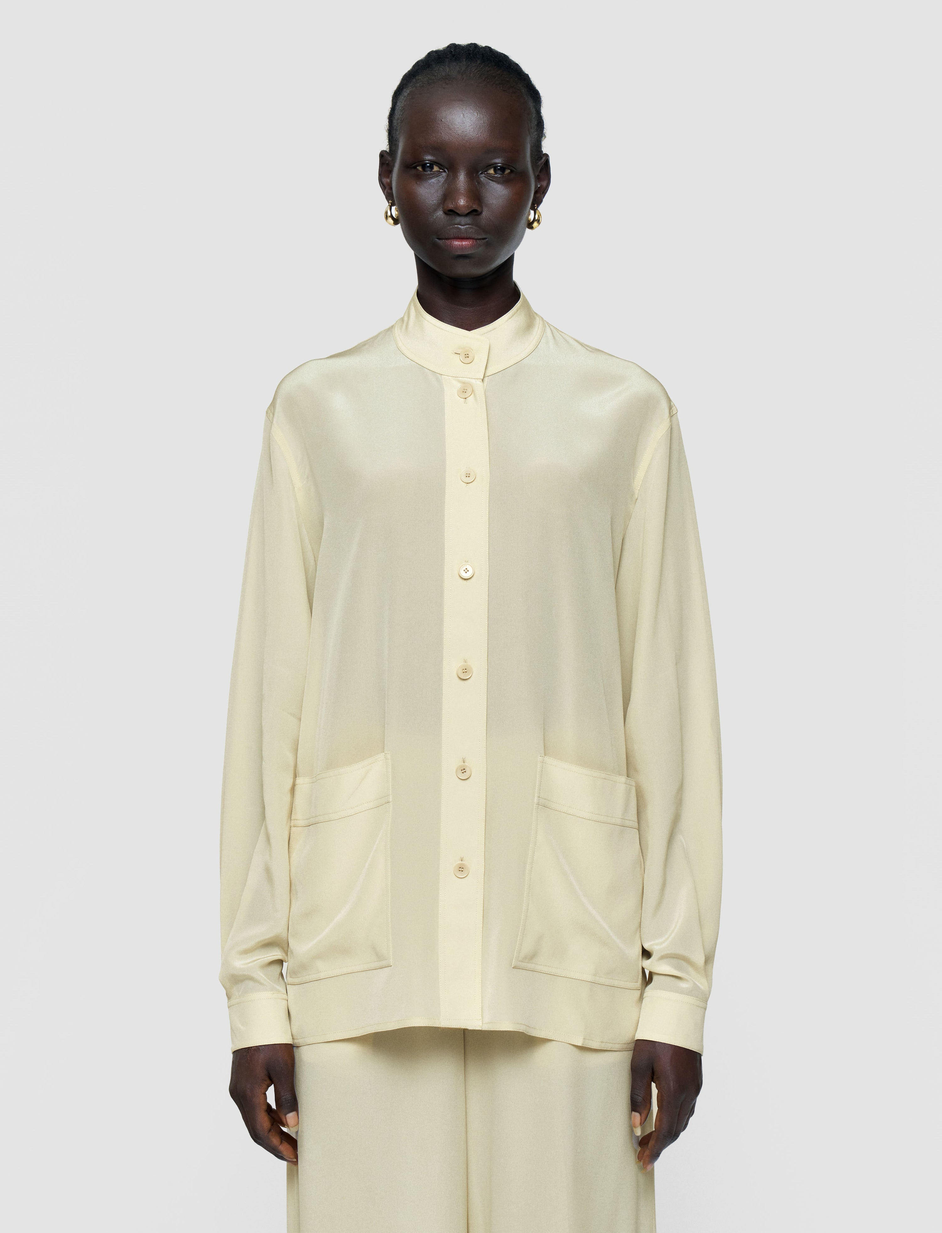 Lamy Crepe de Soie Silk Jacket - 3