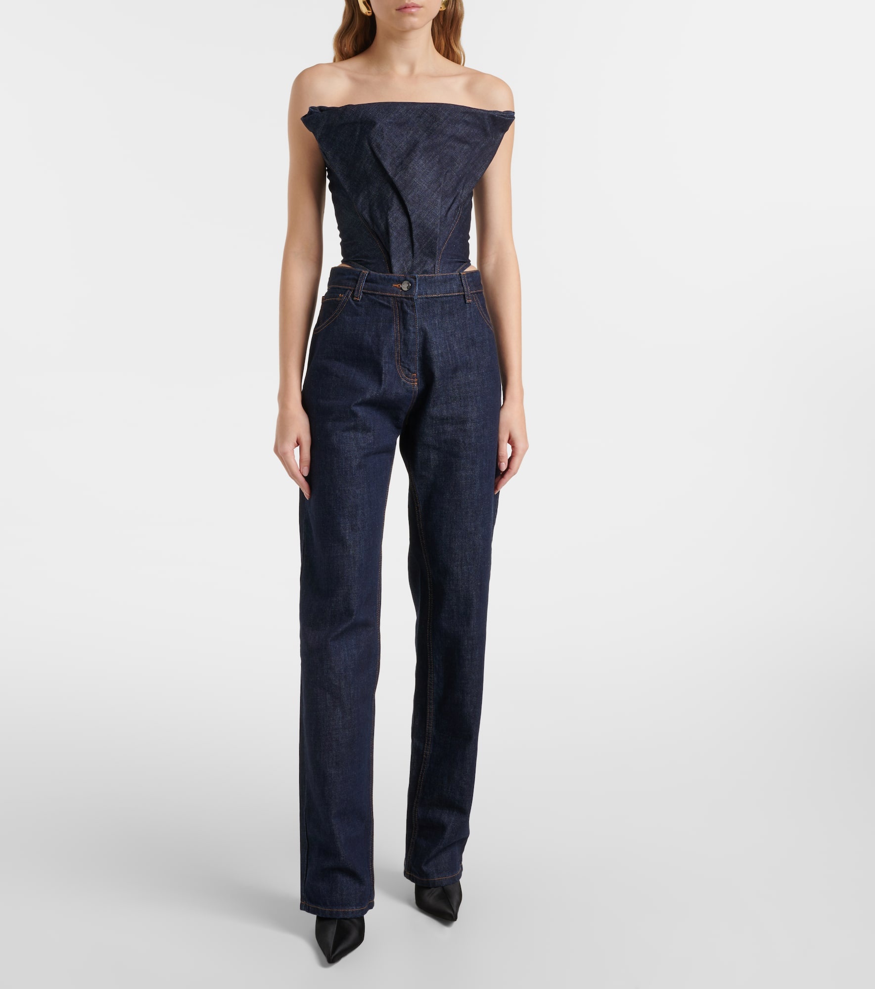 High-rise straight jeans - 2
