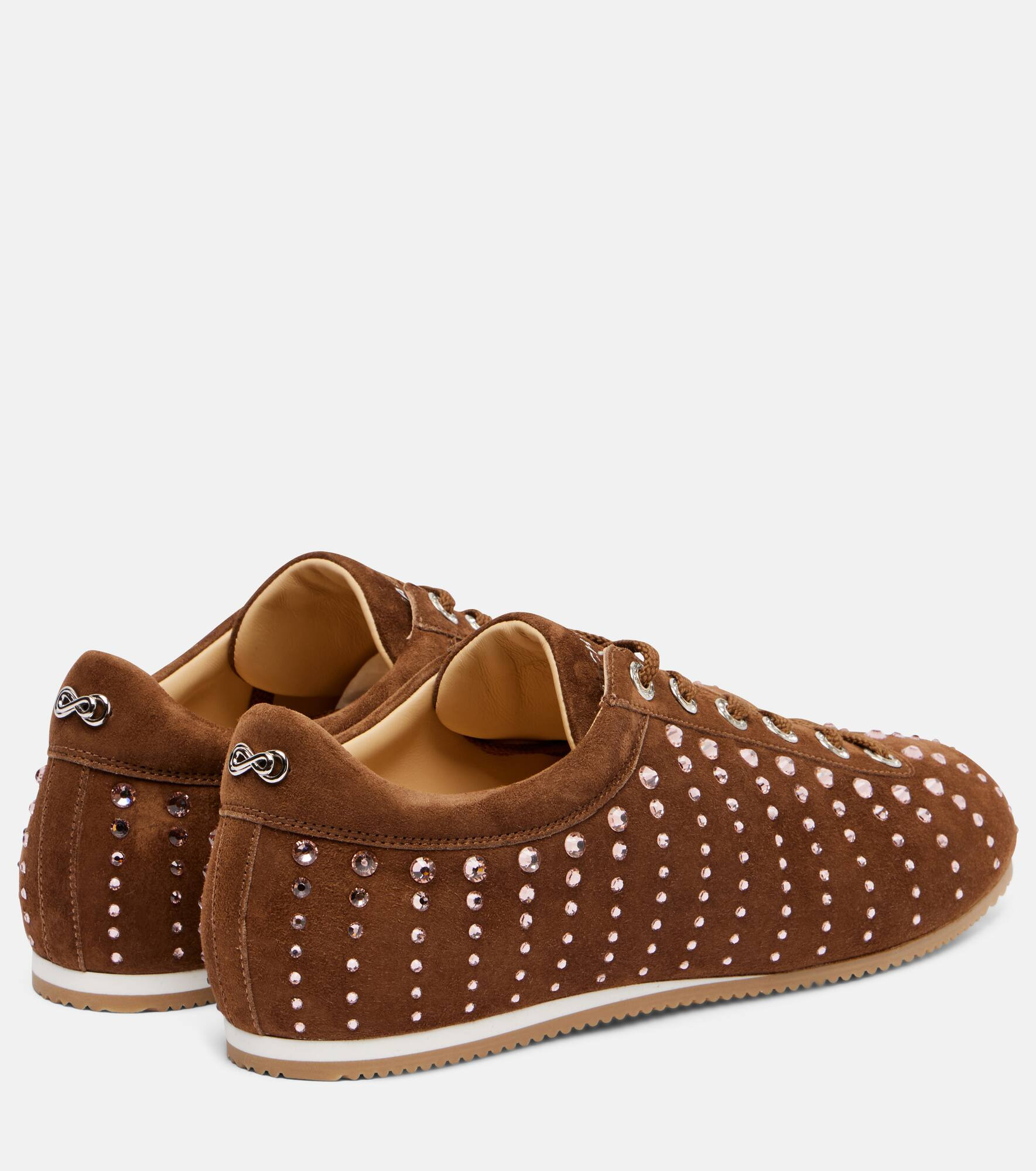 Ballet Runner embellished suede sneakers - 2