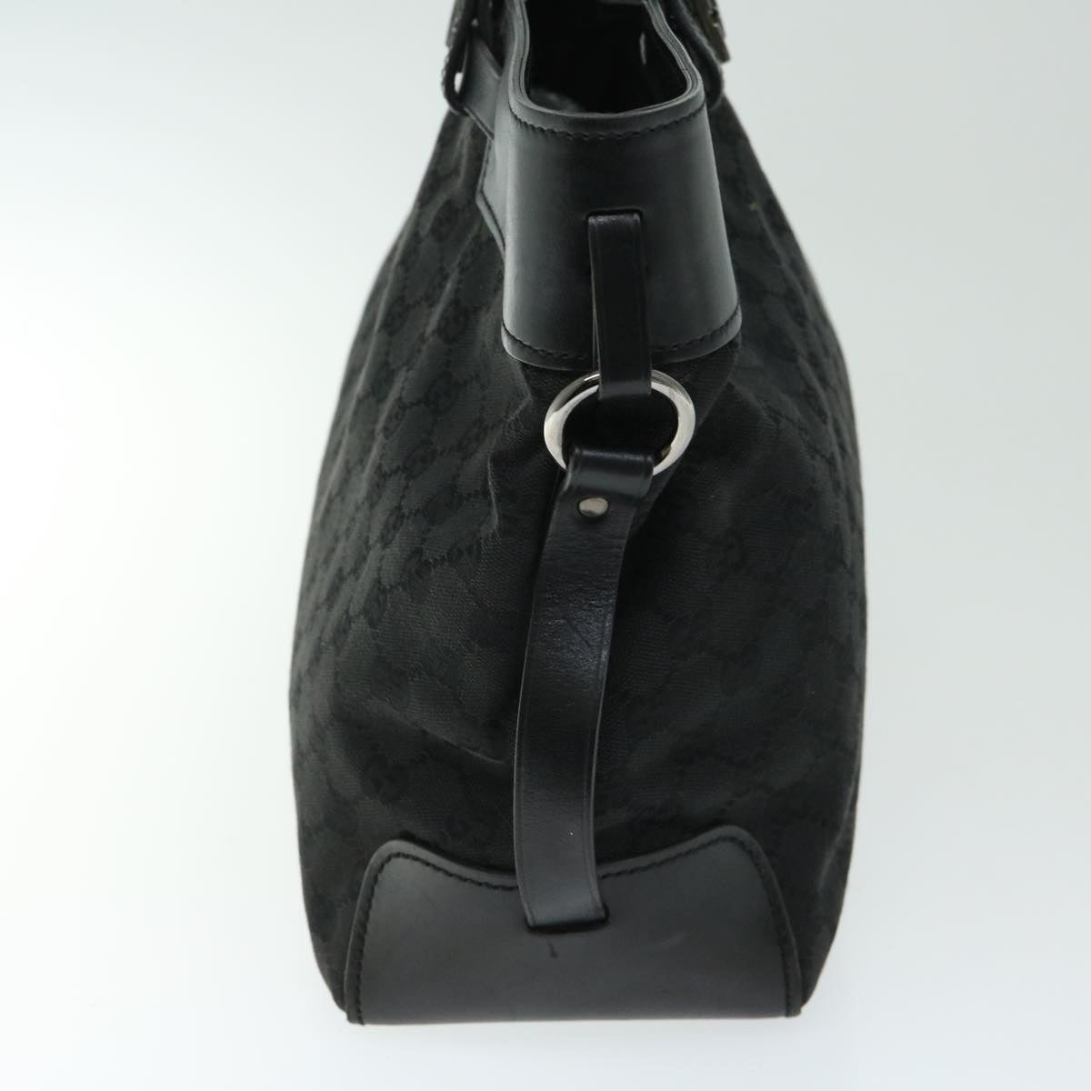 GUCCI GG Canvas Hand Bag Black - 5