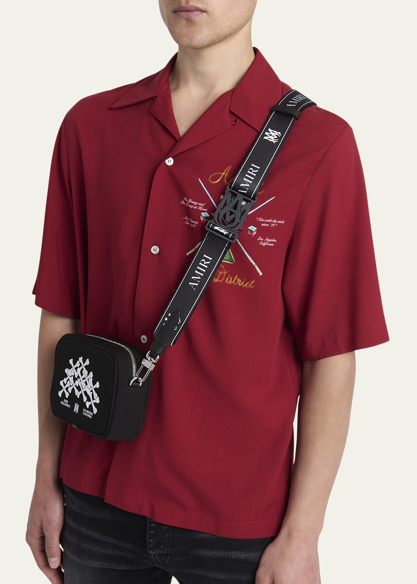 AMIRI Men's Bones Stacked Crossbody Bag | bergdorfgoodman