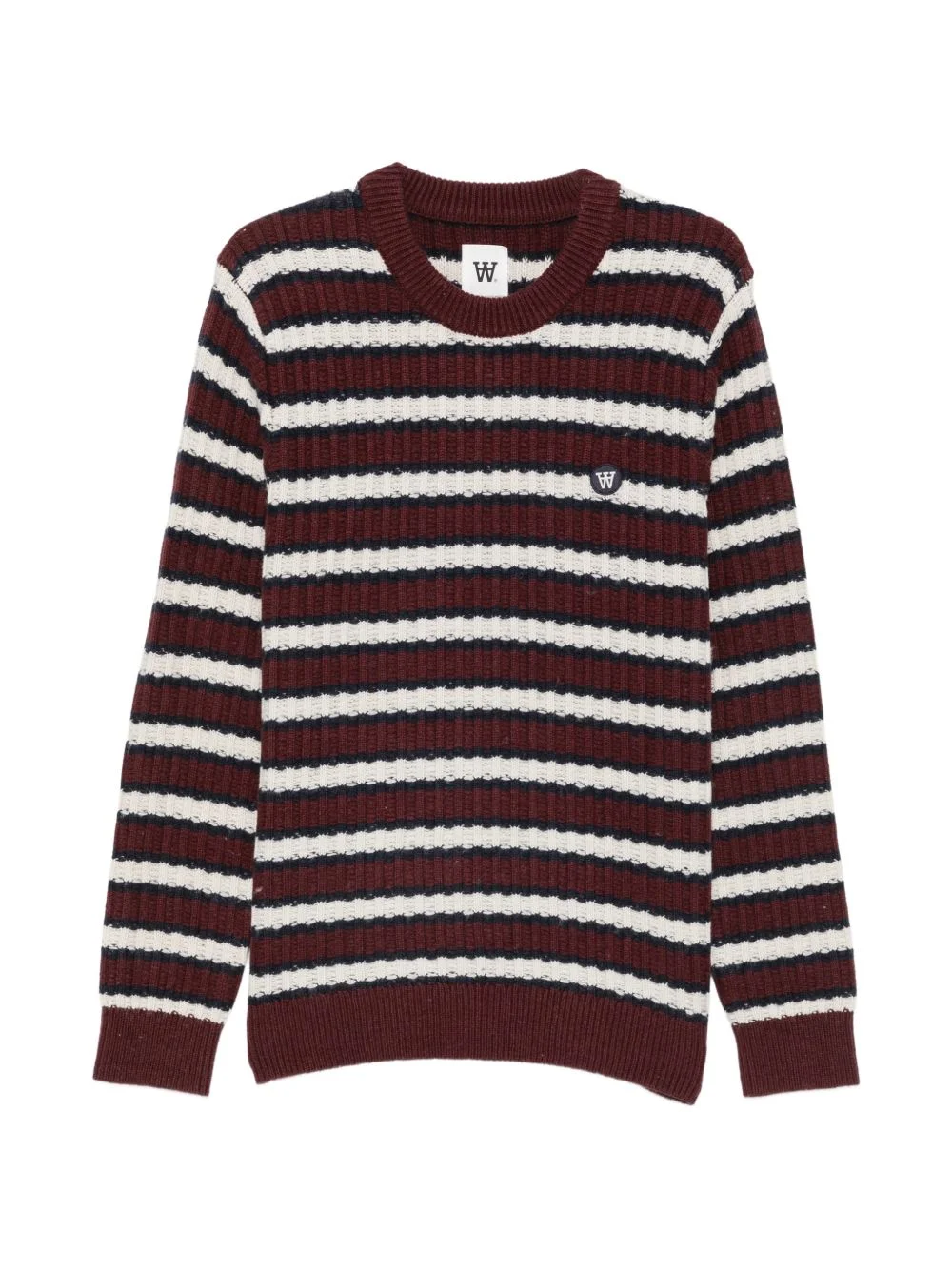 Claes striped ribbed-knit sweater - 1