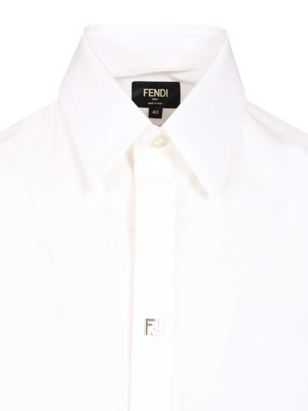 Camicia R Half C. Popeline Shirts White - 4