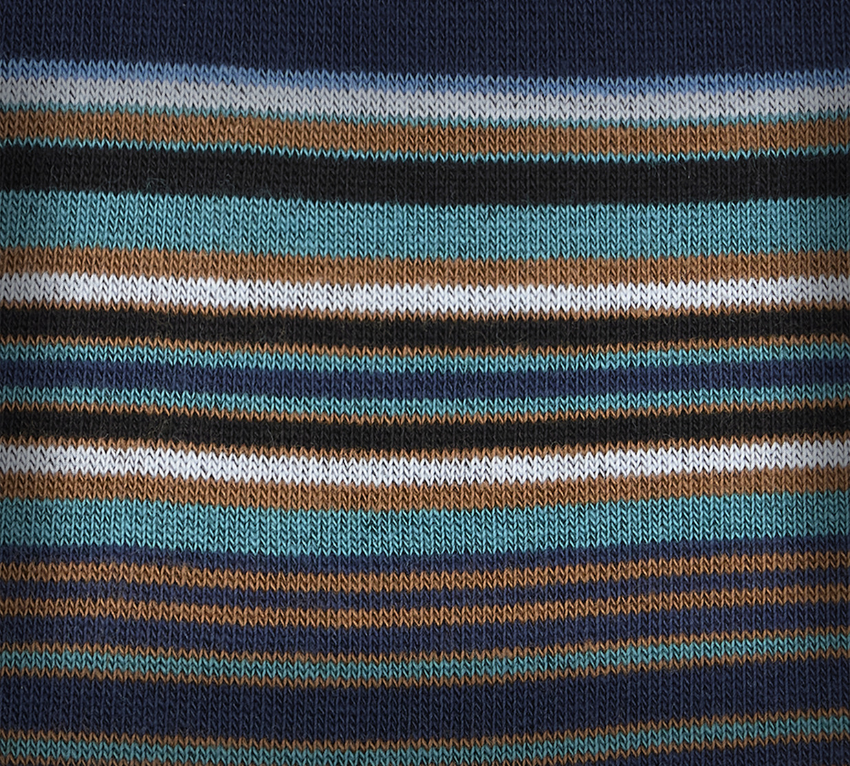 Black Cotton-Blend Stripe Socks - 4