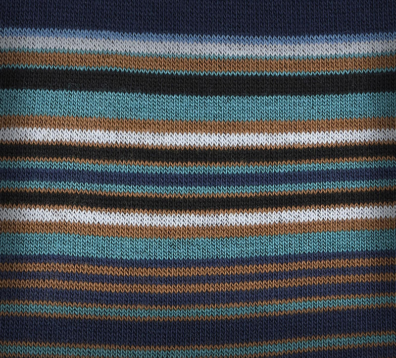 Black Cotton-Blend Stripe Socks 4