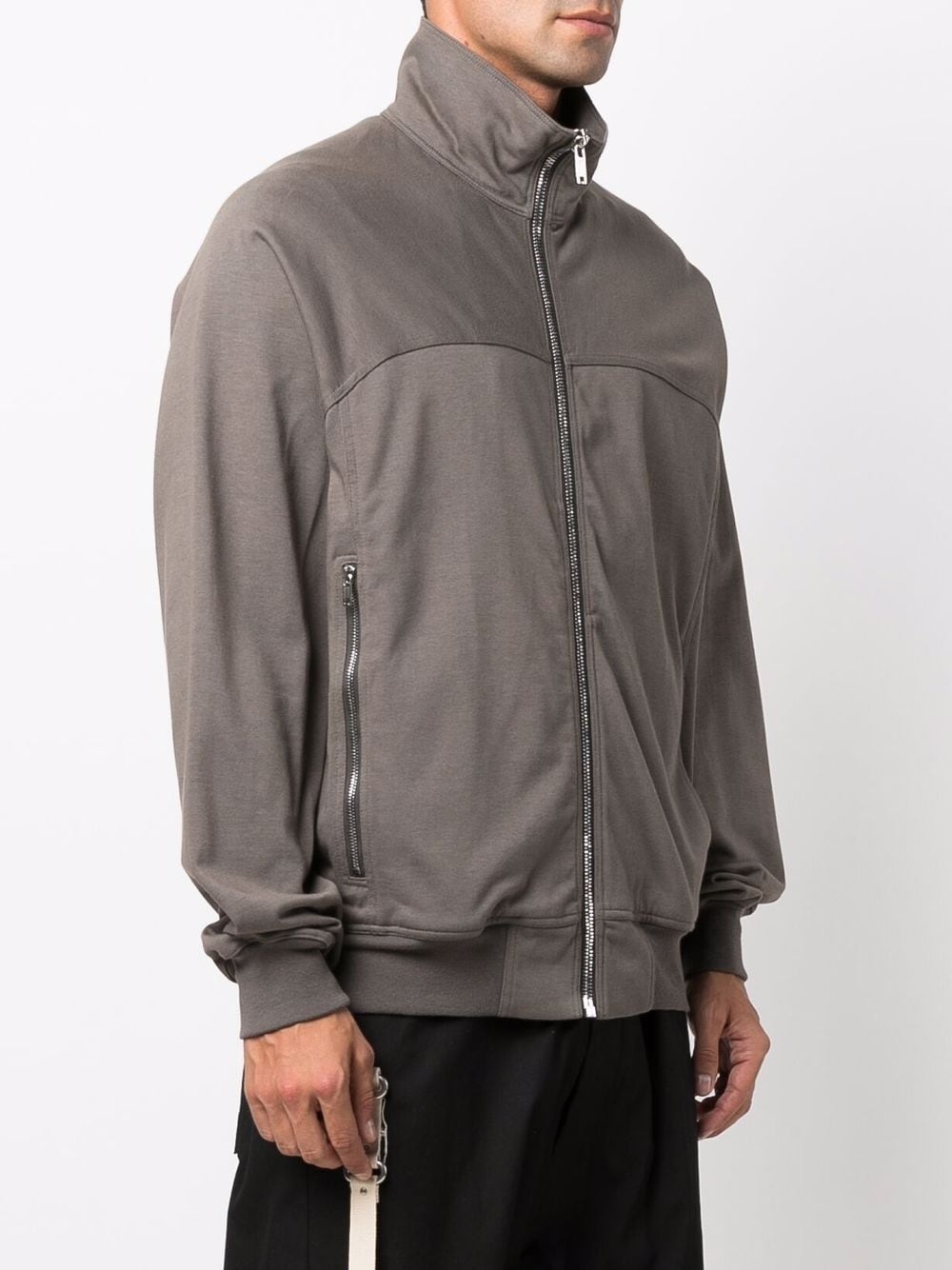 zip-up cotton bomber jacket - 3