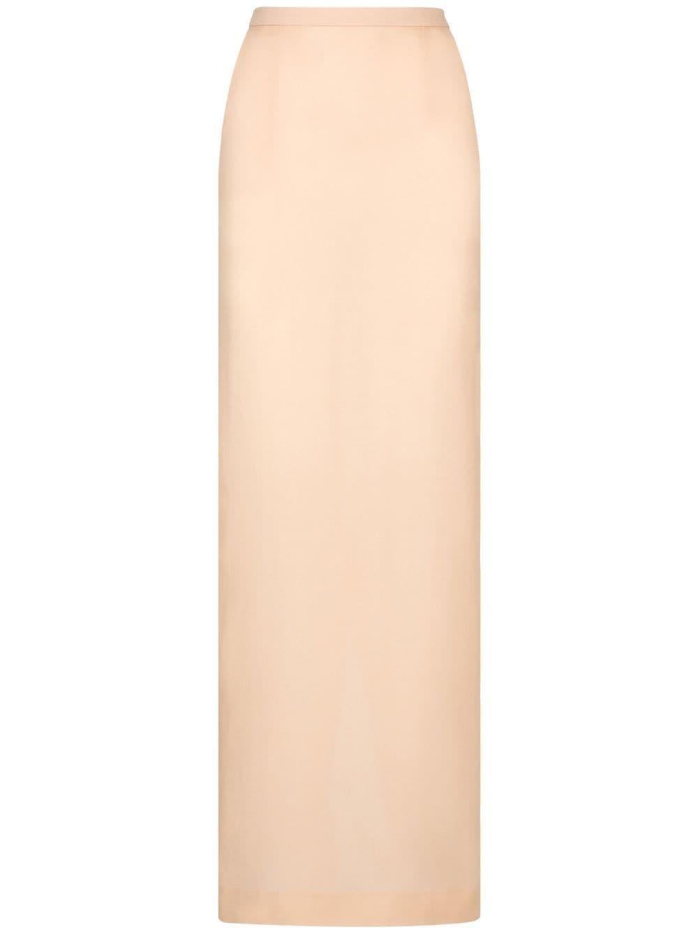 KIM DOLCE&GABBANA floor-length stretch-silk skirt - 1