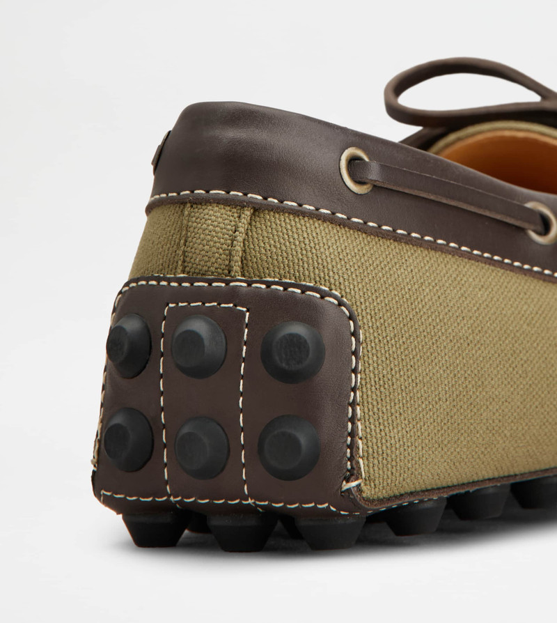BOAT BUBBLE GOMMINO LOAFERS IN CANVAS AND LEATHER 5