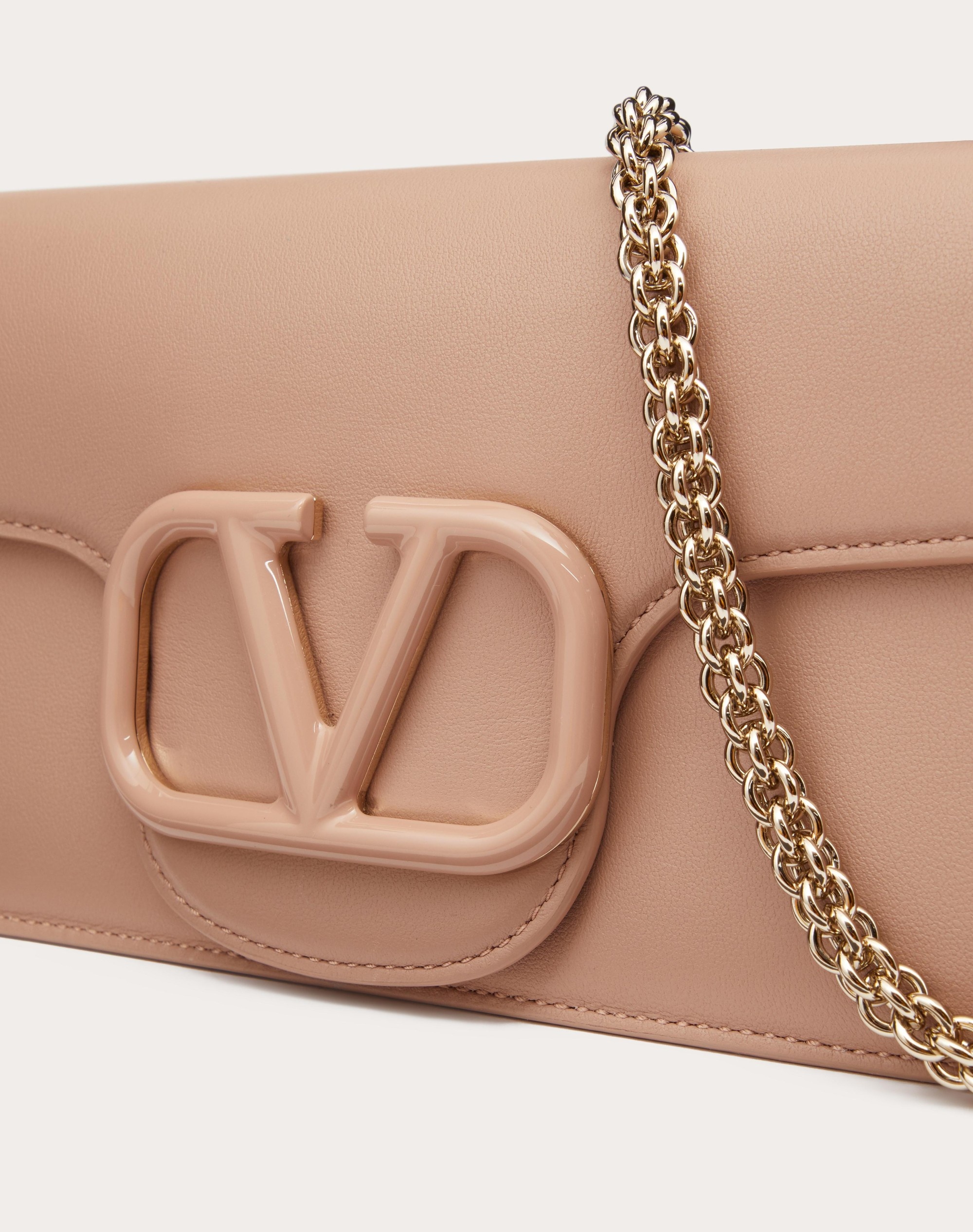 VALENTINO GARAVANI LOCÒ CALFSKIN SHOULDER BAG - 8