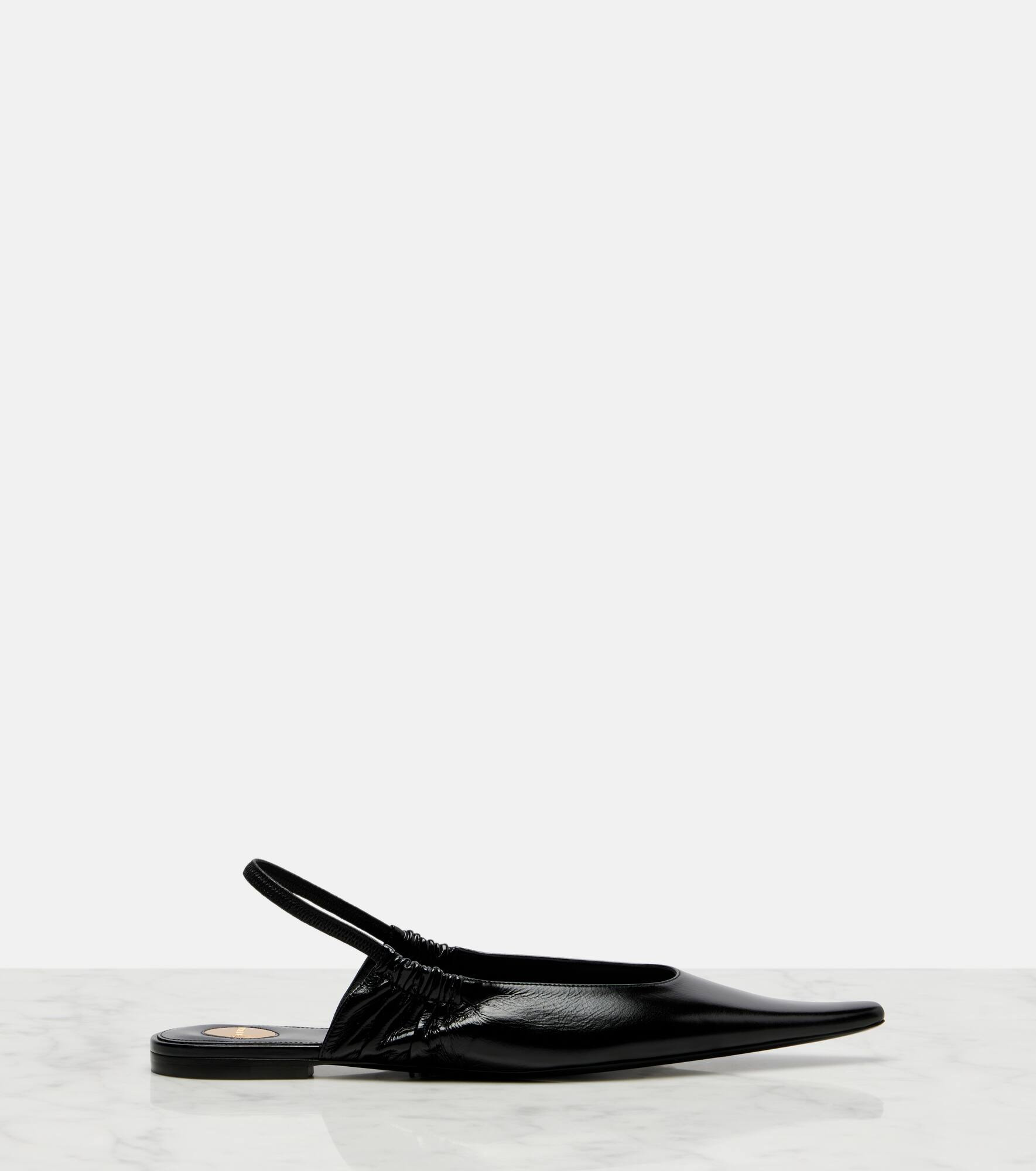 Leather slingback flats - 4