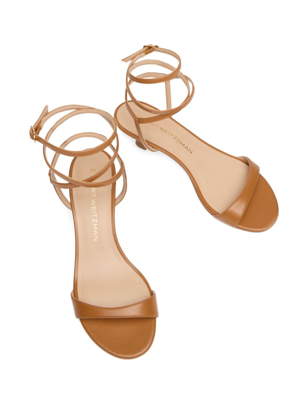 wrap leather sandals - 3