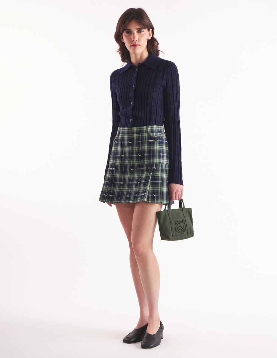 PLEATED MINI SKIRT WITH POCKETS - 2