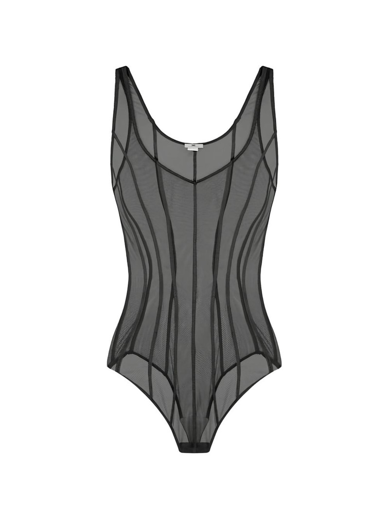 micro-mesh tulle bodysuit 1
