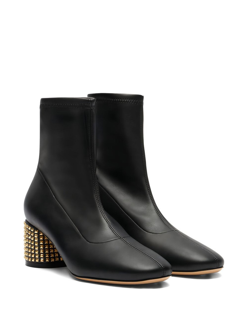 CASADEI 50mm leather ankle boots outlook