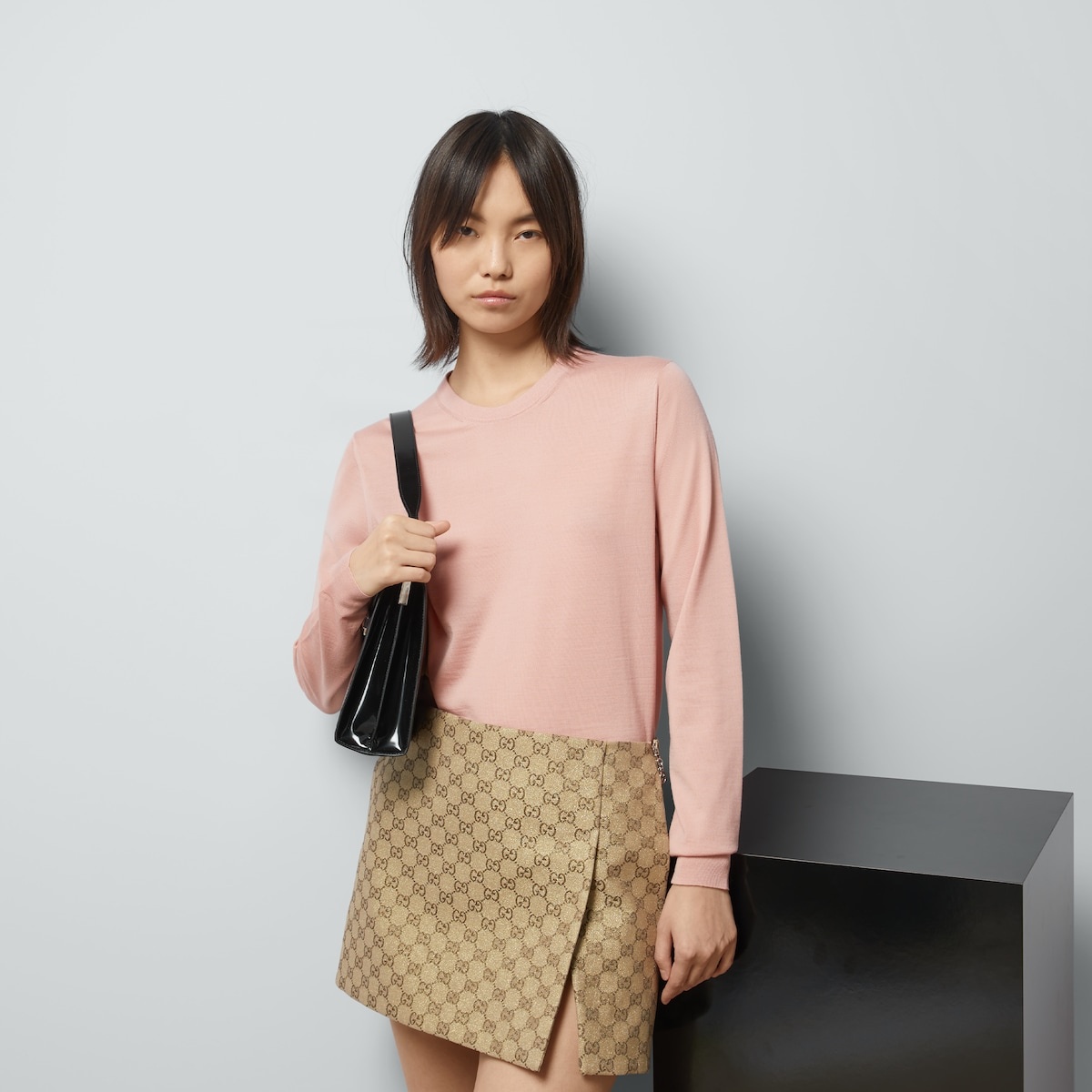 Wool sweater with Interlocking G - 5