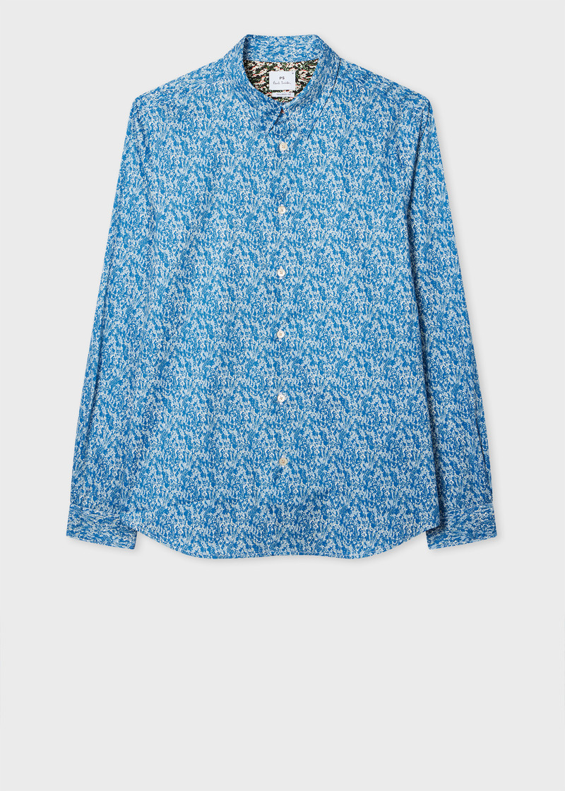 Blue 'Yarrow' Tailored-Fit Shirt 1